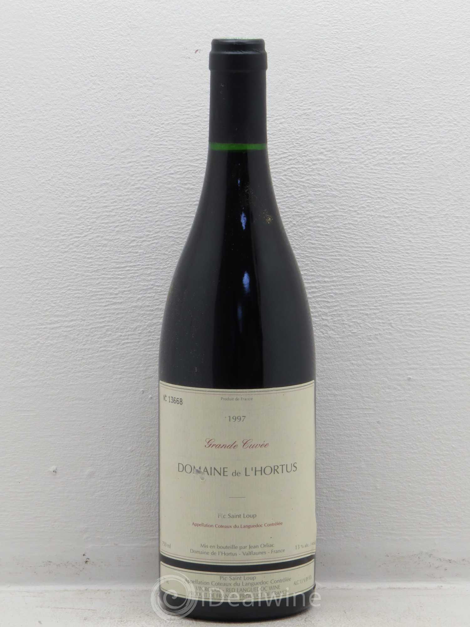 Pic Saint-Loup Domaine de L'Hortus Grande Cuvée Famille Orliac 1997 - Lot de 1 bouteille - 0