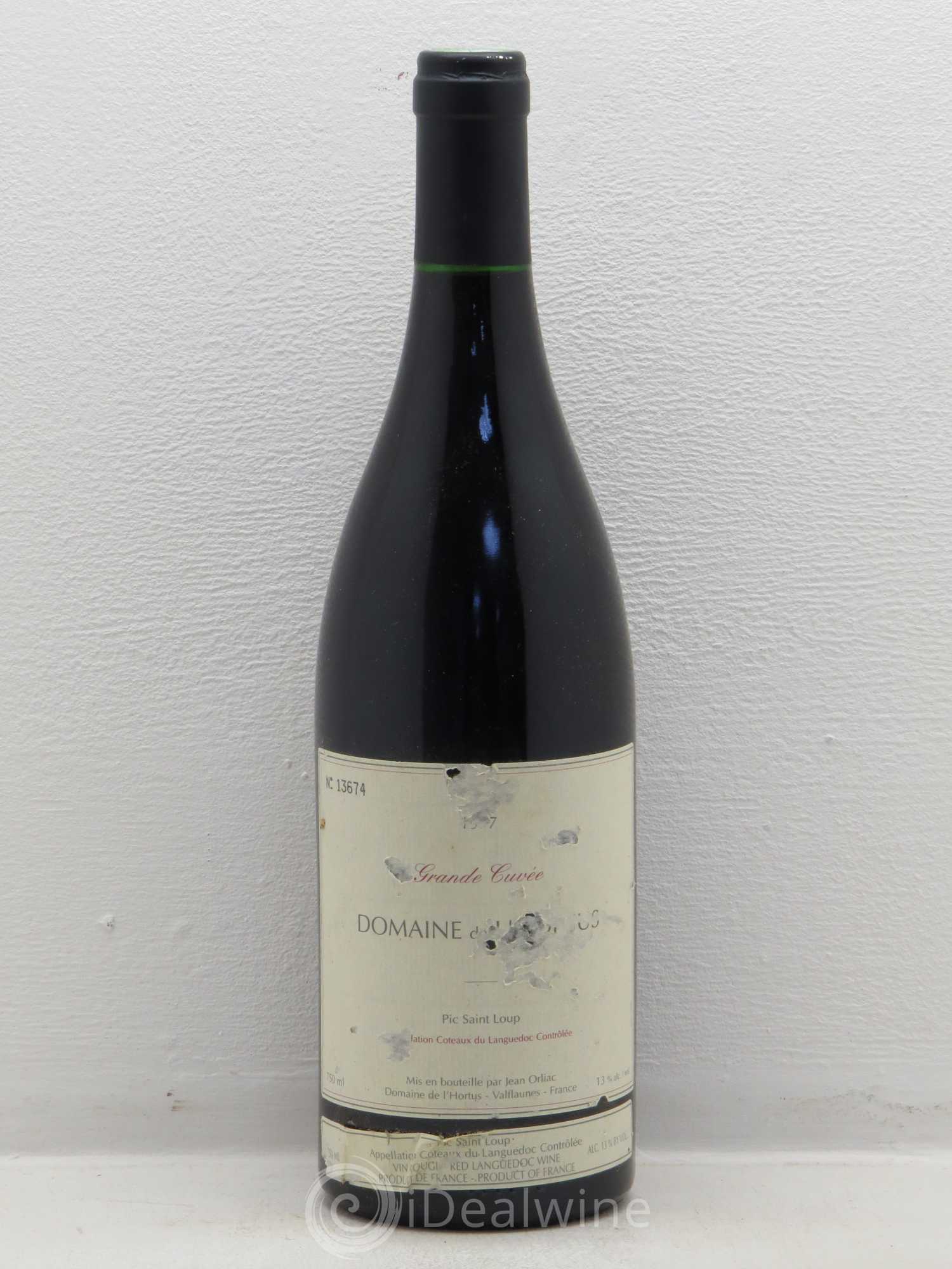 Pic Saint-Loup Domaine de L'Hortus Grande Cuvée Famille Orliac 1997 - Lot de 1 bouteille - 0