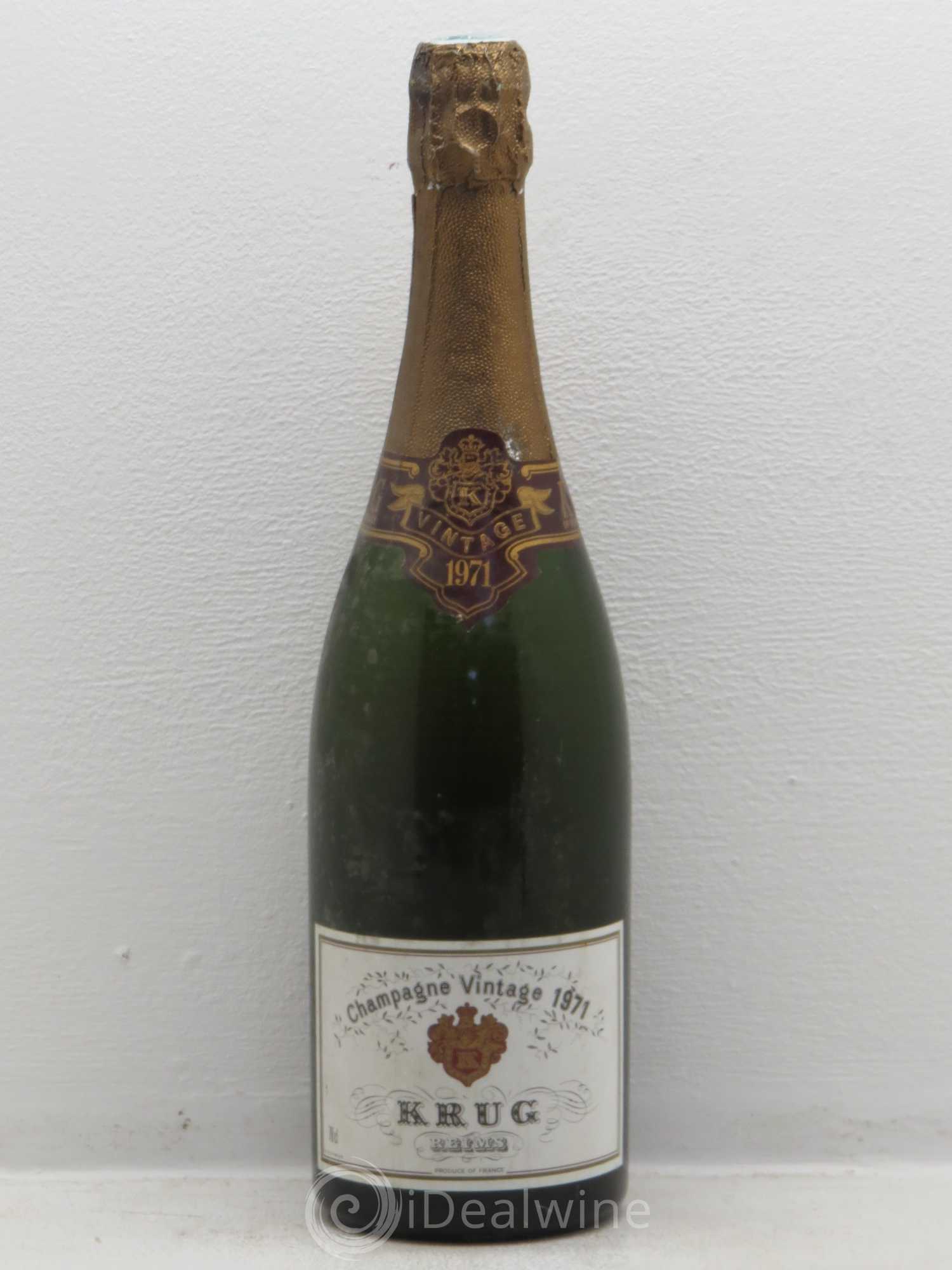 Vintage Krug 1971 - Lot de 1 bouteille - 0