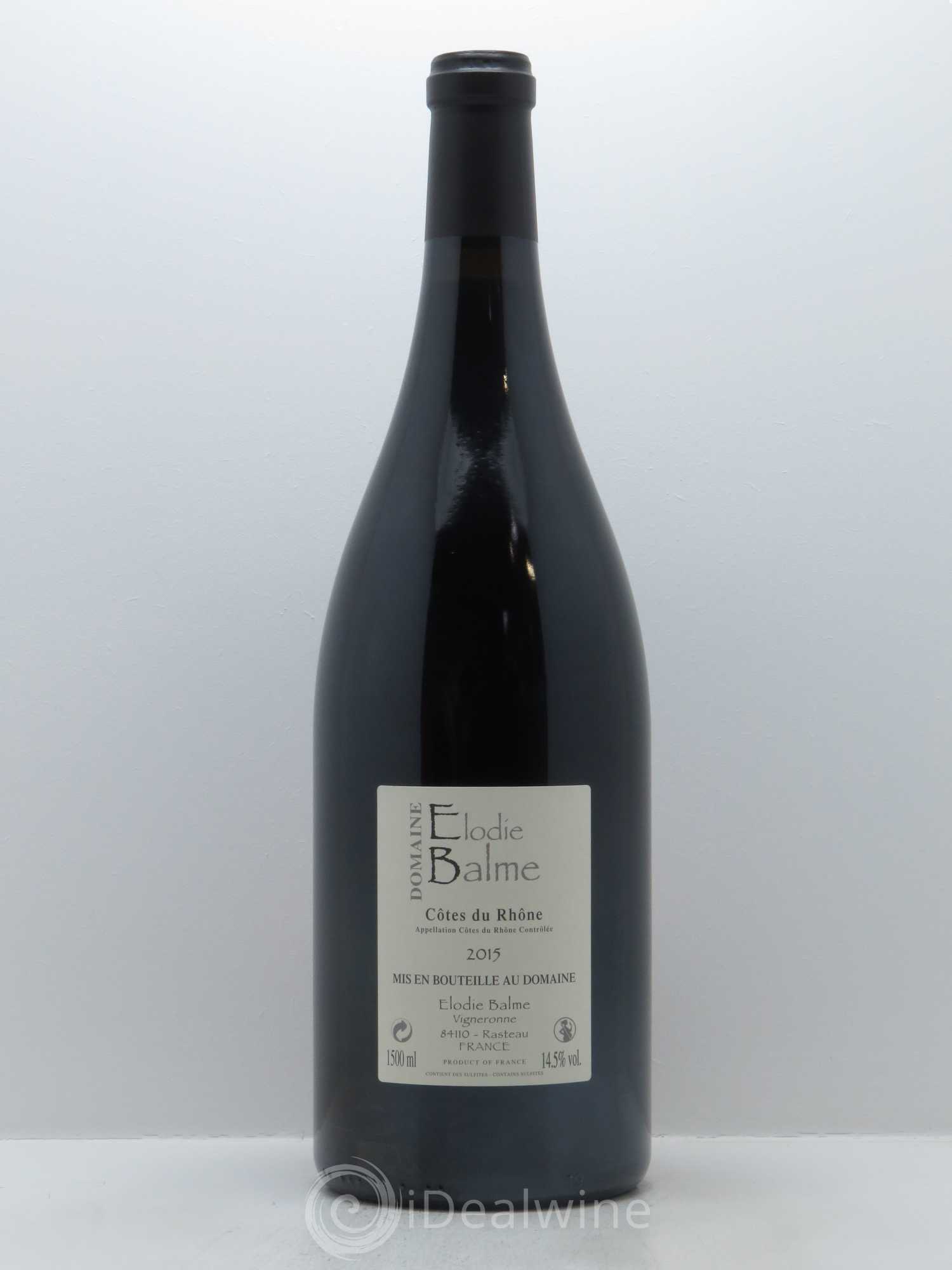 Côtes-du-Rhône Elodie Balme (Domaine) 2015 - Lot de 1 magnum - 1