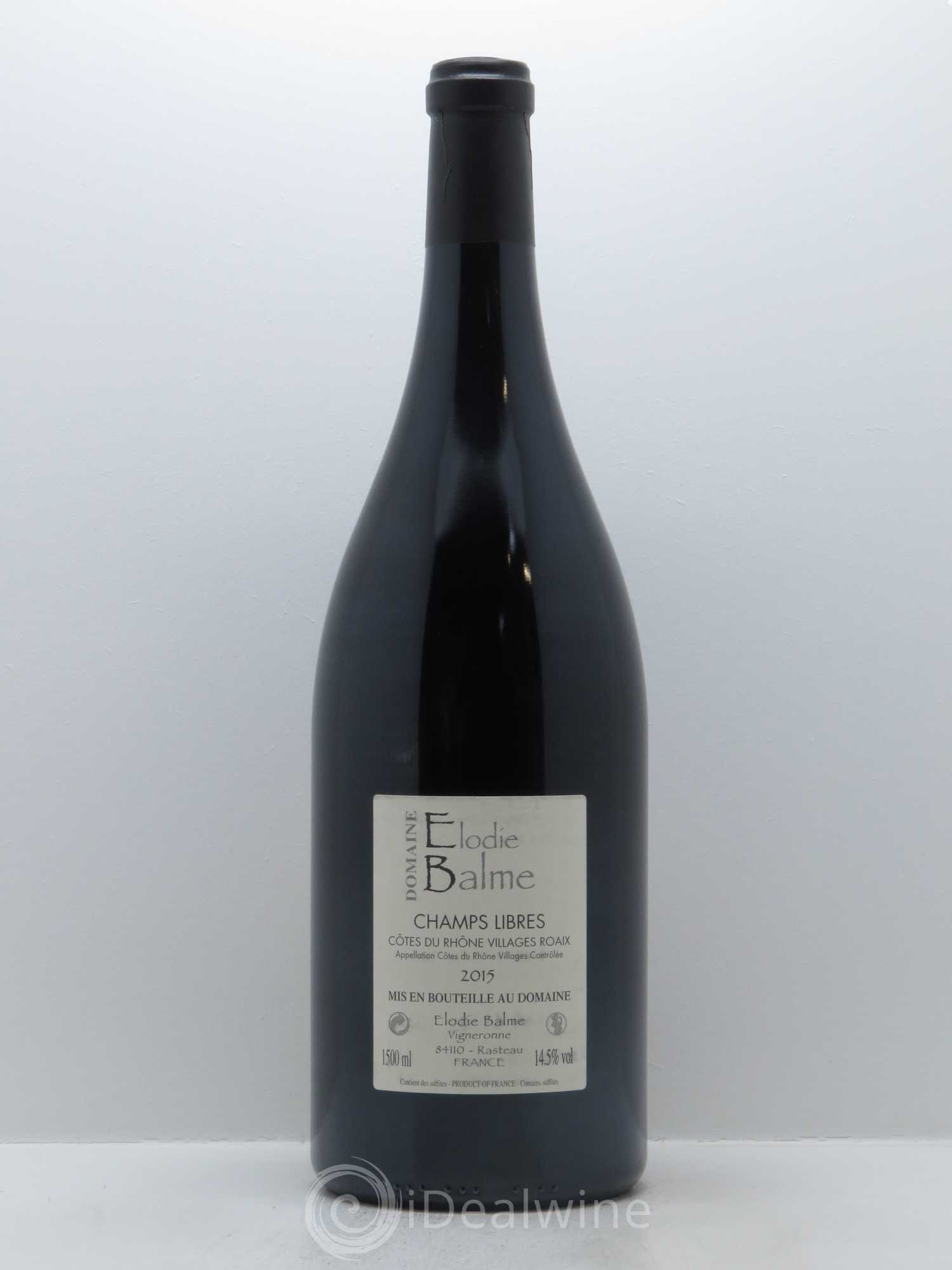 Côtes-du-Rhône-Villages Roaix Champs Libres Elodie Balme (Domaine) 2015 - Lot de 1 magnum - 1