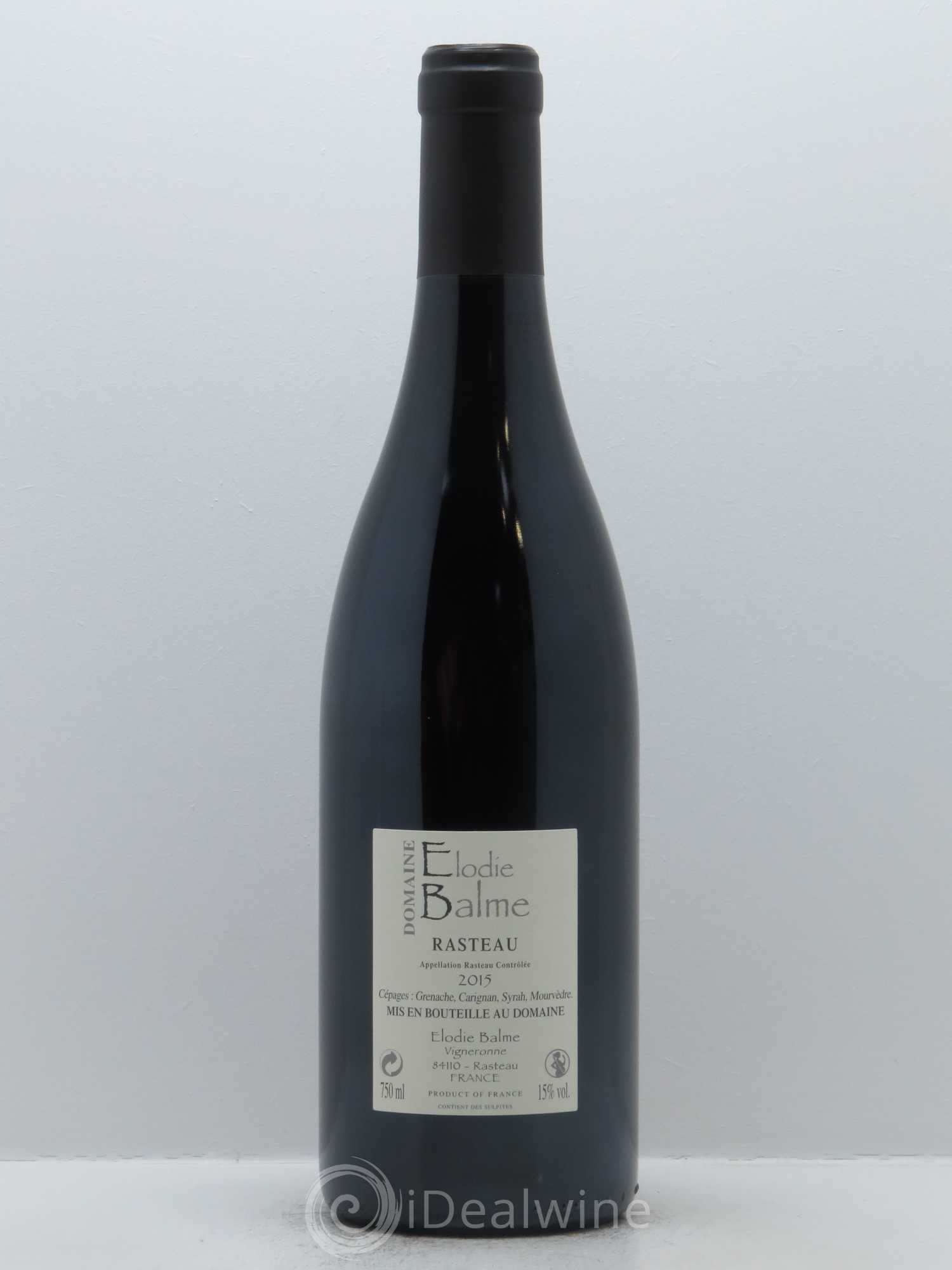 Rasteau Elodie Balme (Domaine) 2015 - Lot de 1 bouteille - 1
