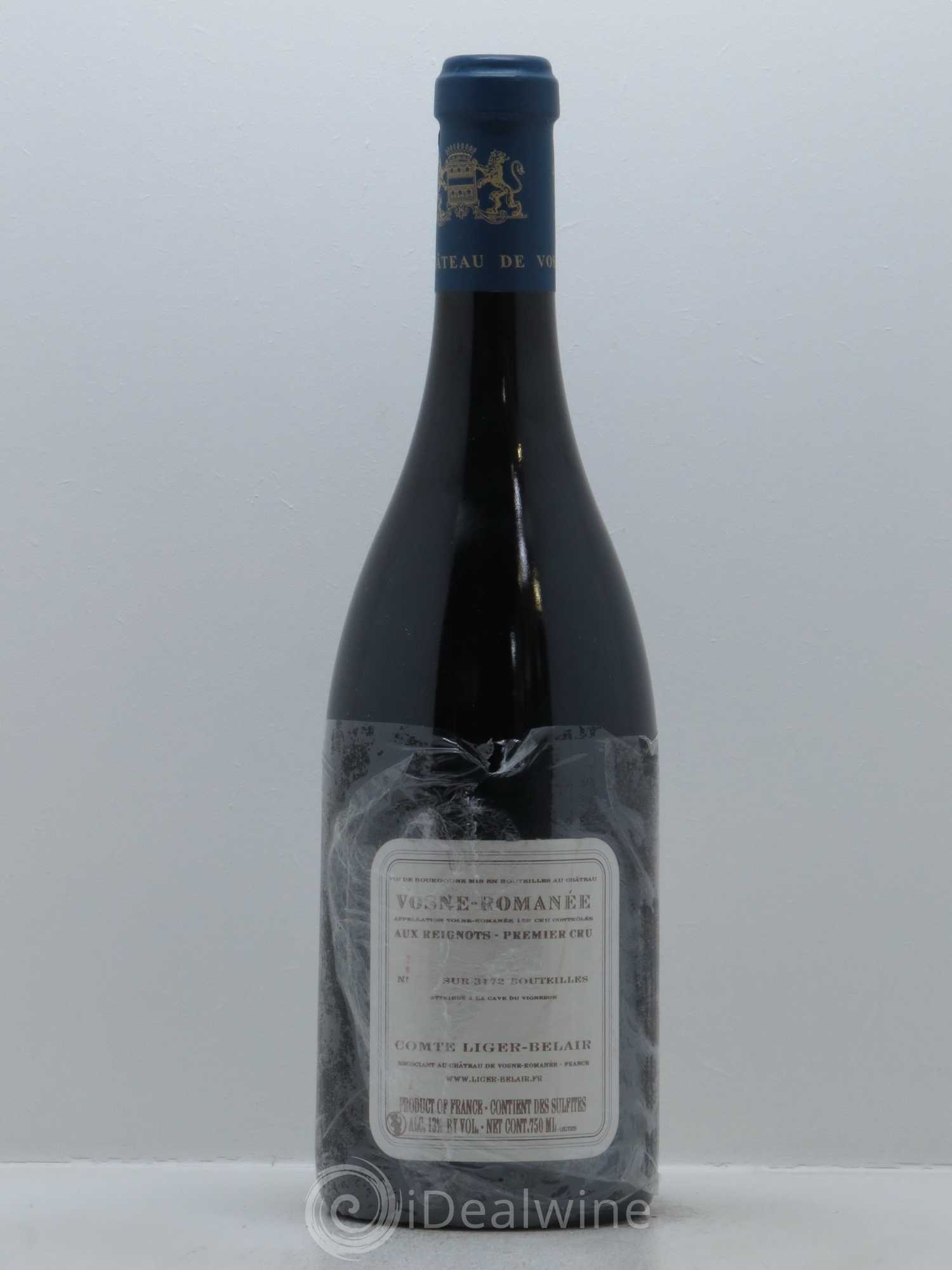 Vosne-Romanée 1er Cru Aux Reignots Ch. de Vosne-Romanée Comte Liger-Belair (Domaine du) 2009 - Lot de 1 bouteille - 1