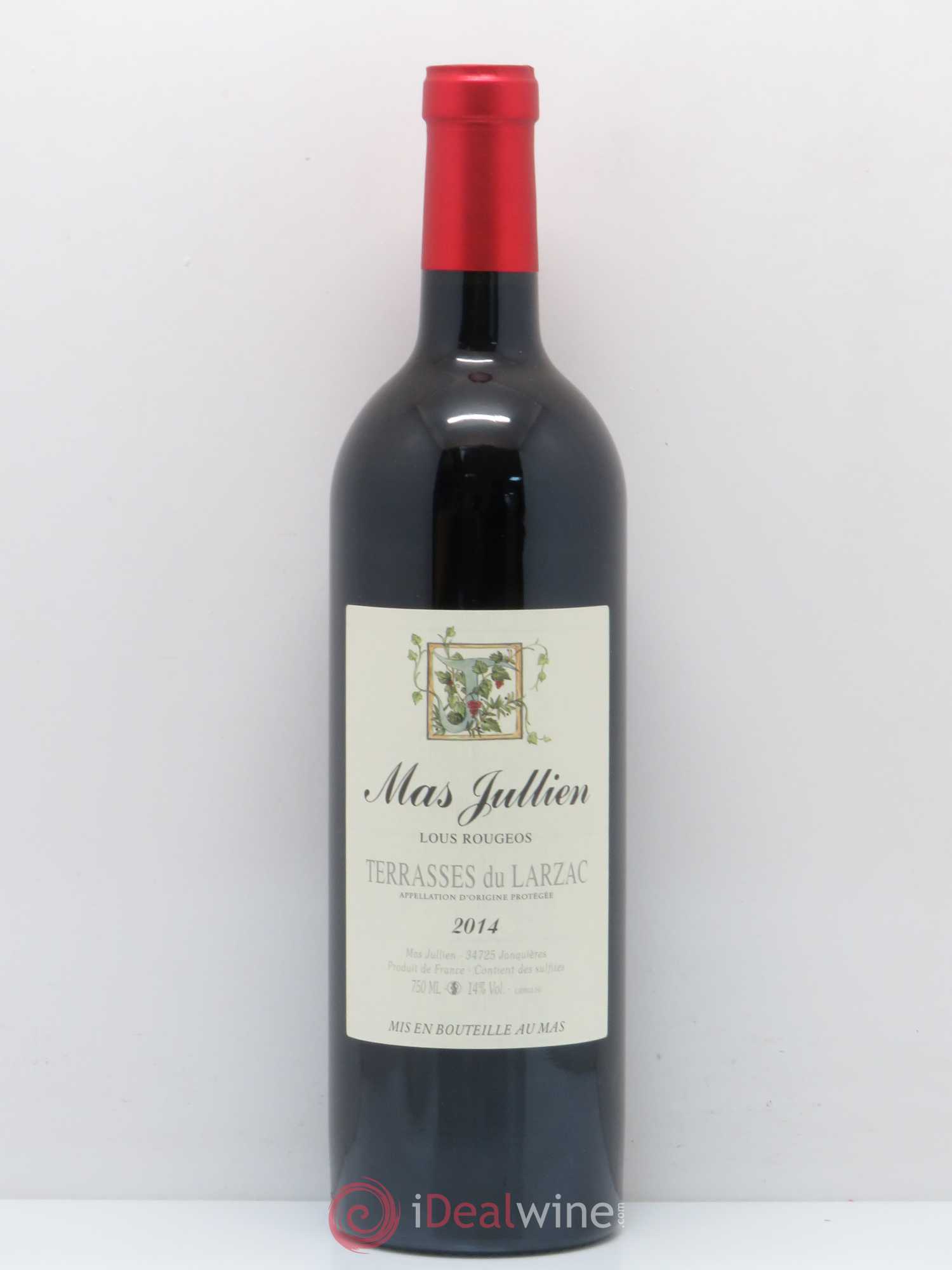 Coteaux du Languedoc Terrasses du Larzac Lous Rougeos Mas Jullien 2014 - Posten von 1 Flasche - 0