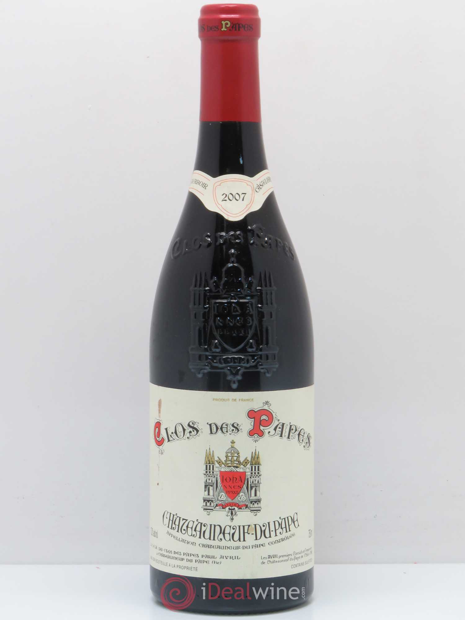 Châteauneuf-du-Pape Clos des Papes - Paul Avril 2007 - Lot de 1 bouteille - 0