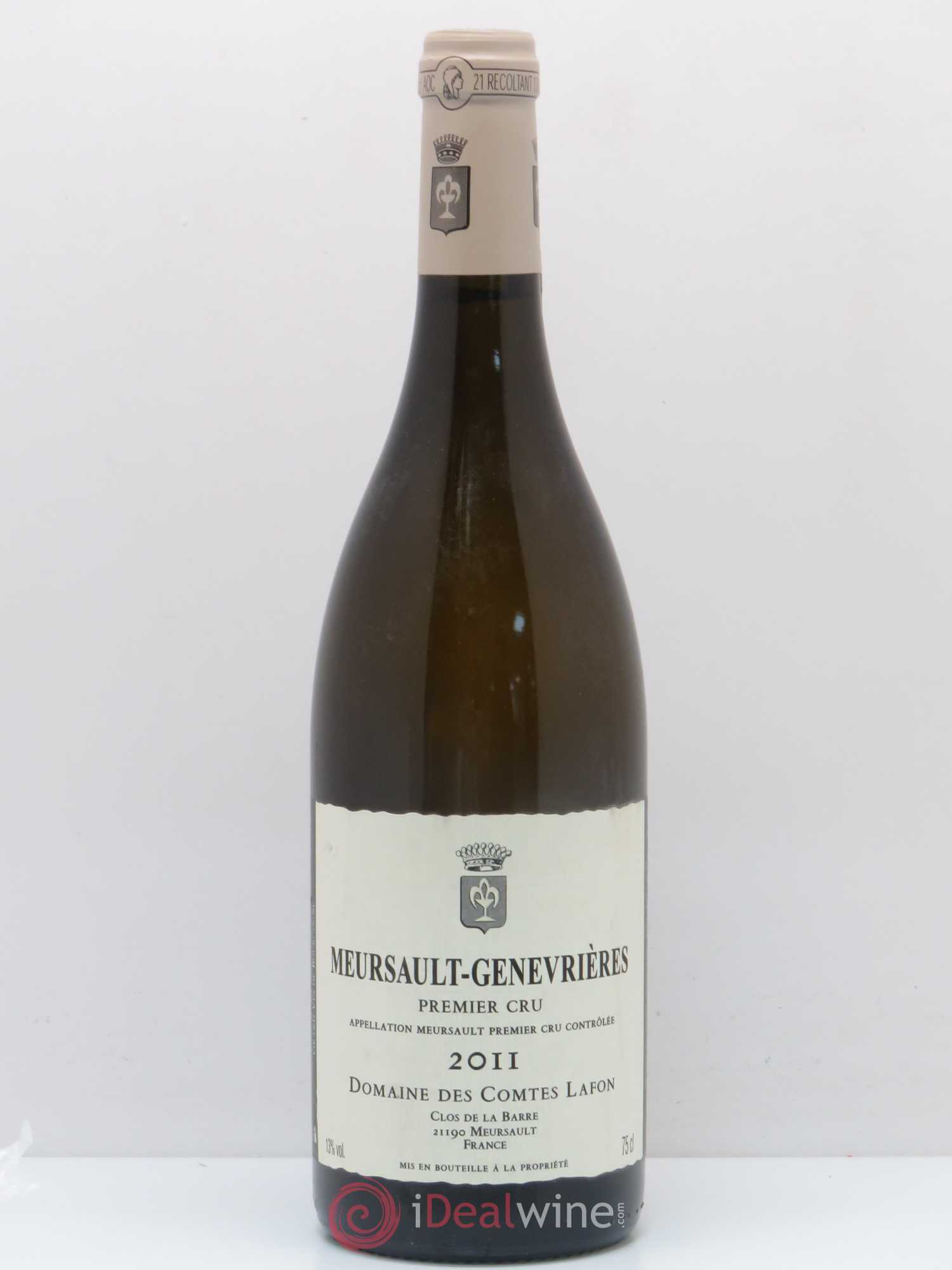 Meursault 1er Cru Genevrières Comtes Lafon (Domaine des) 2011 - Lot de 1 bouteille - 0