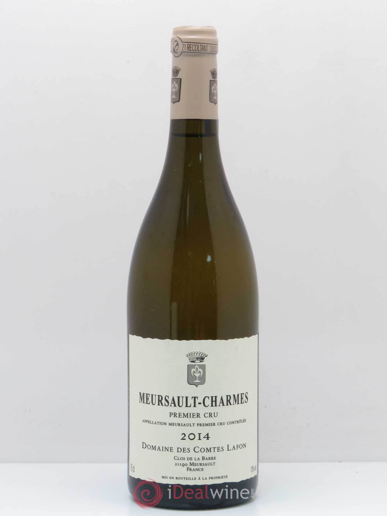 Meursault 1er Cru Charmes Comtes Lafon (Domaine des) 2014 - Lot de 1 bouteille - 0