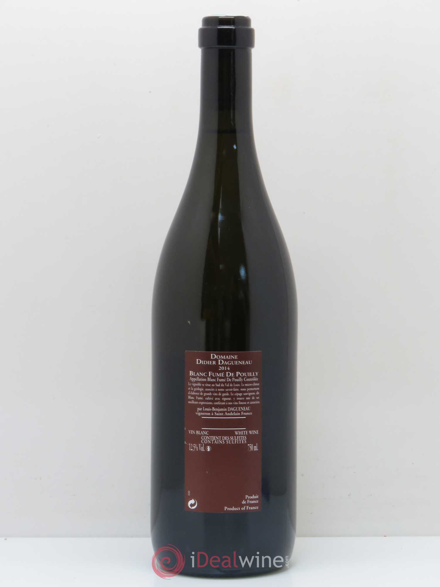 Vin de France (anciennement Pouilly-Fumé) Pur Sang Dagueneau (Domaine Didier - Louis-Benjamin) 2014 - Lot de 1 bouteille - 1