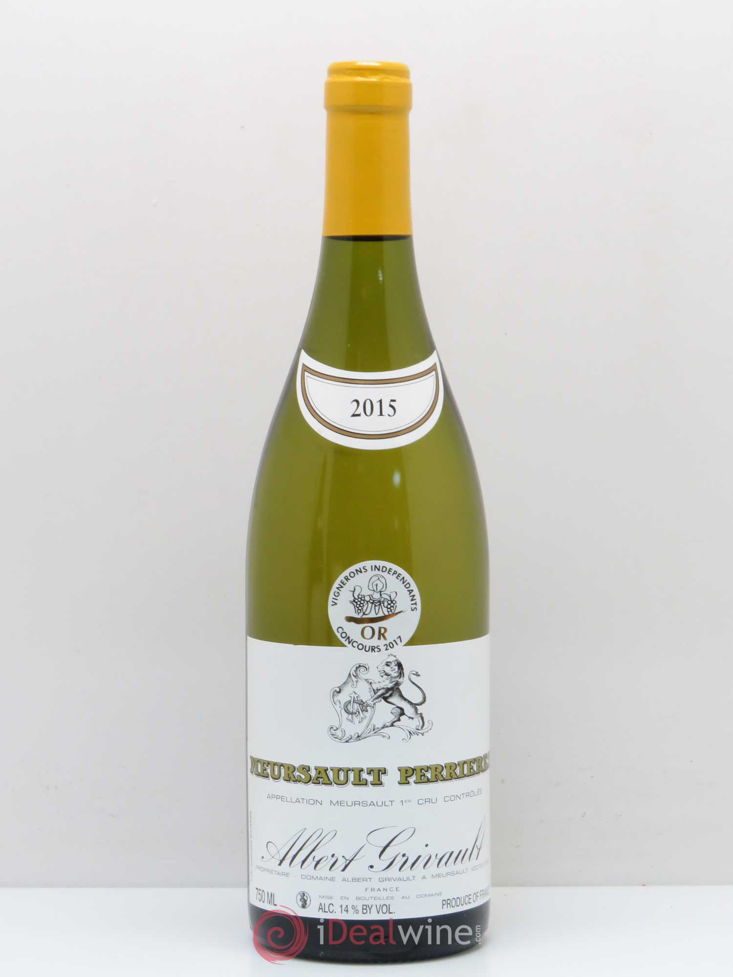 Meursault 1er Cru Perrières Albert Grivault 2015 - Lot de 1 bouteille - 0