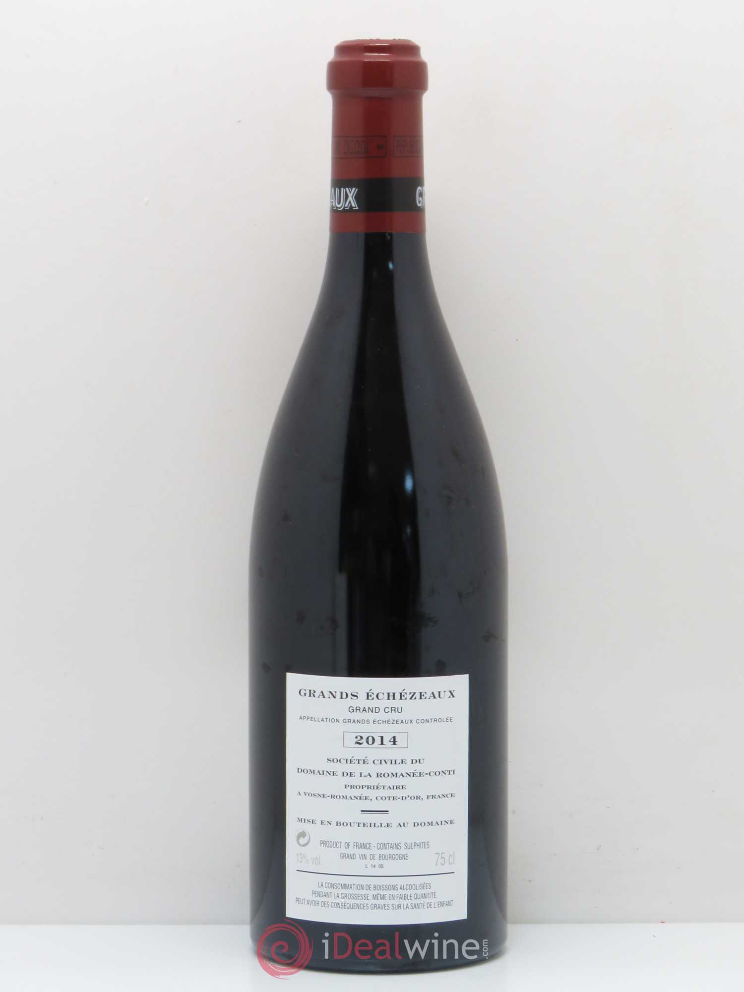 Grands-Echezeaux Grand Cru Domaine de la Romanée-Conti 2014 - Lot de 1 bouteille - 1