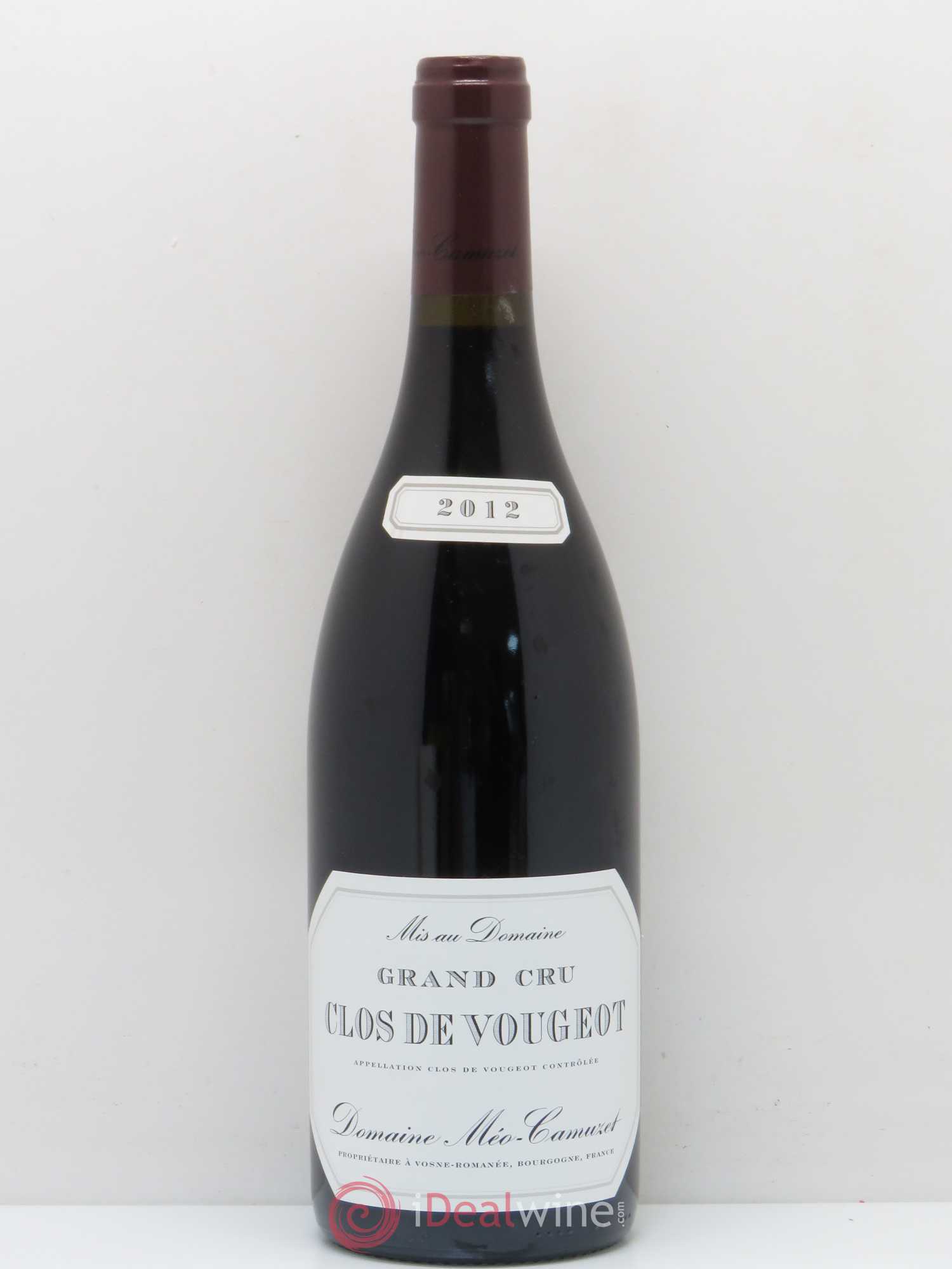 Clos de Vougeot Grand Cru Méo-Camuzet (Domaine) 2012 - Lot de 1 bouteille - 0