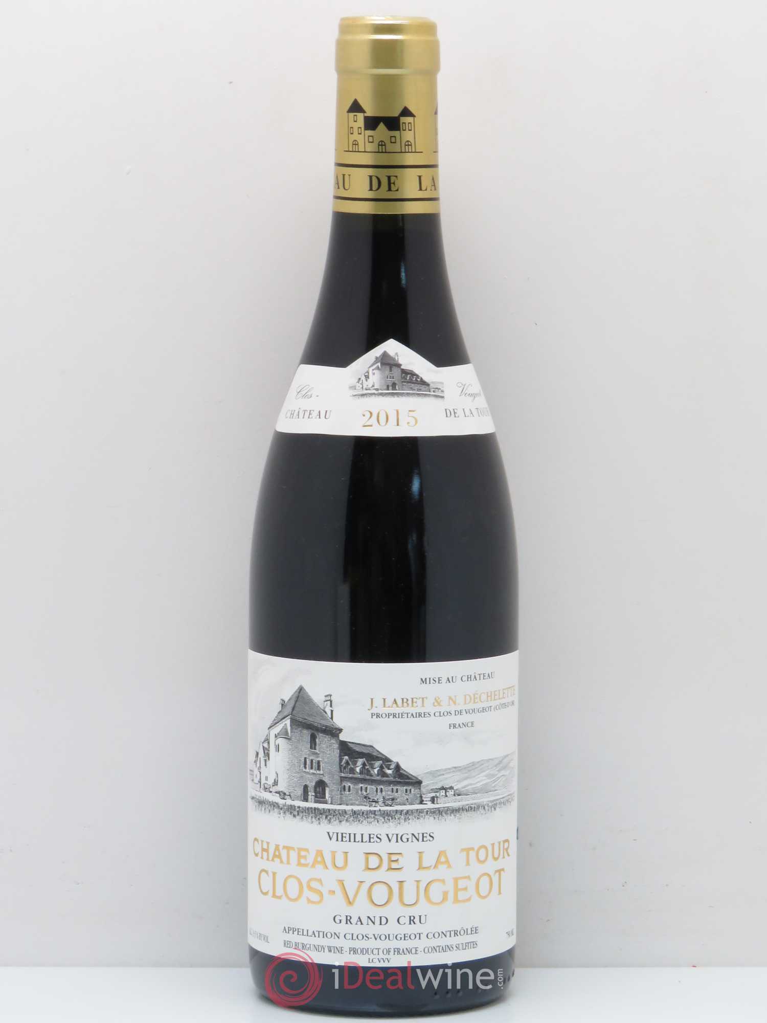 Clos de Vougeot Grand Cru Vieilles Vignes Château de La Tour 2015 - Lot de 1 bouteille - 0