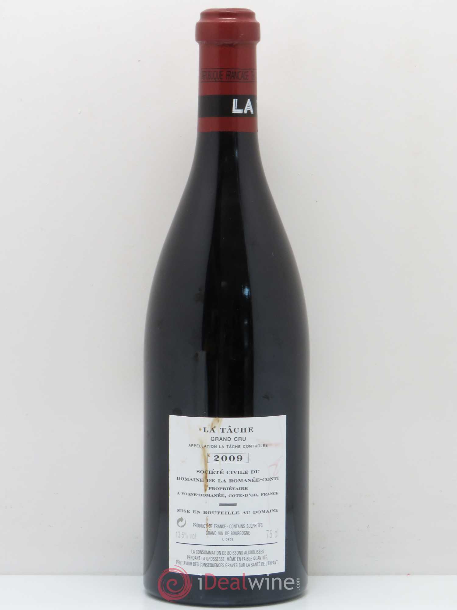 La Tâche Grand Cru Domaine de la Romanée-Conti 2009 - Lot de 1 bouteille - 1