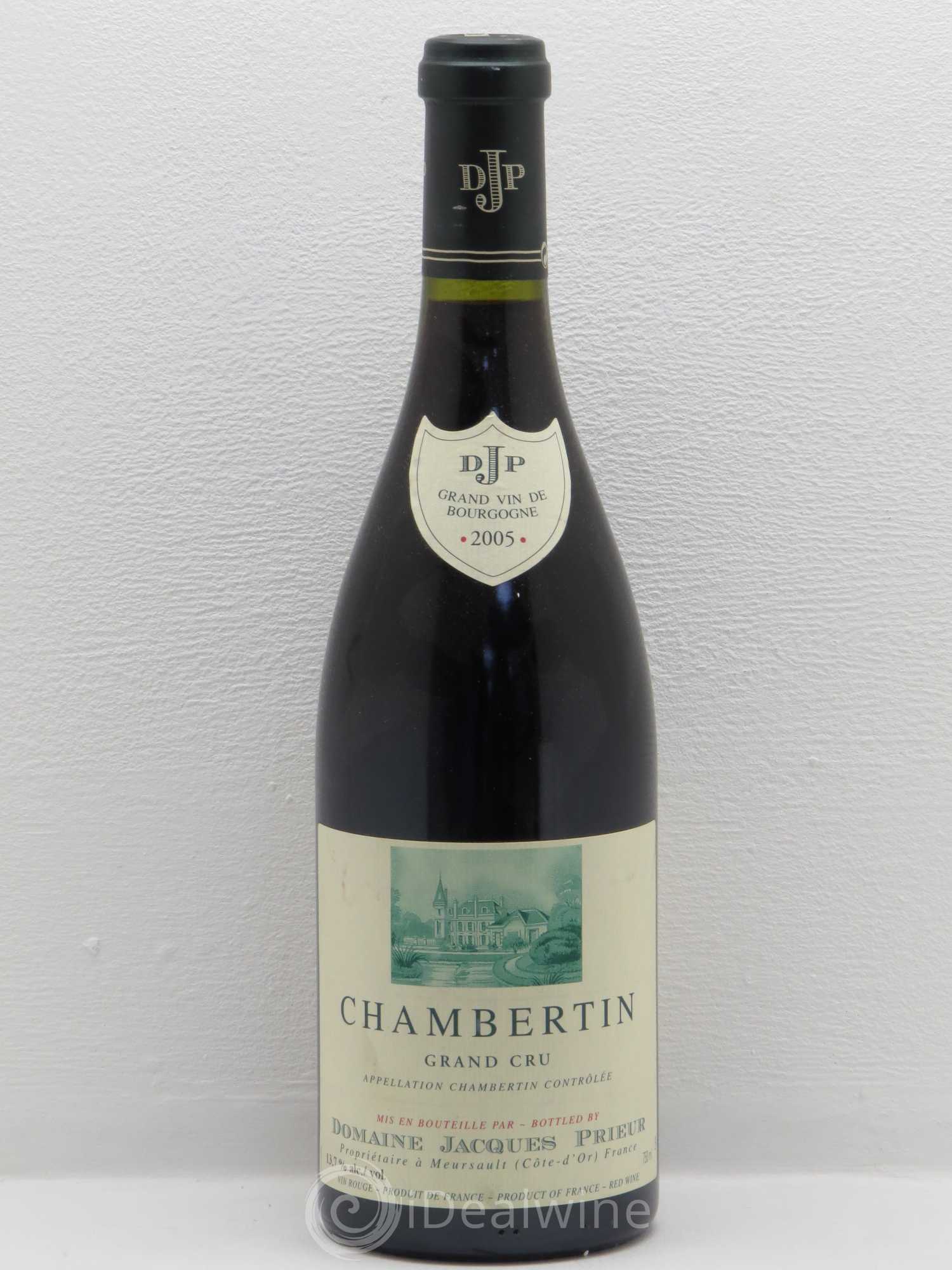 Chambertin Grand Cru Jacques Prieur (Domaine) 2005 - Lot de 1 bouteille - 0