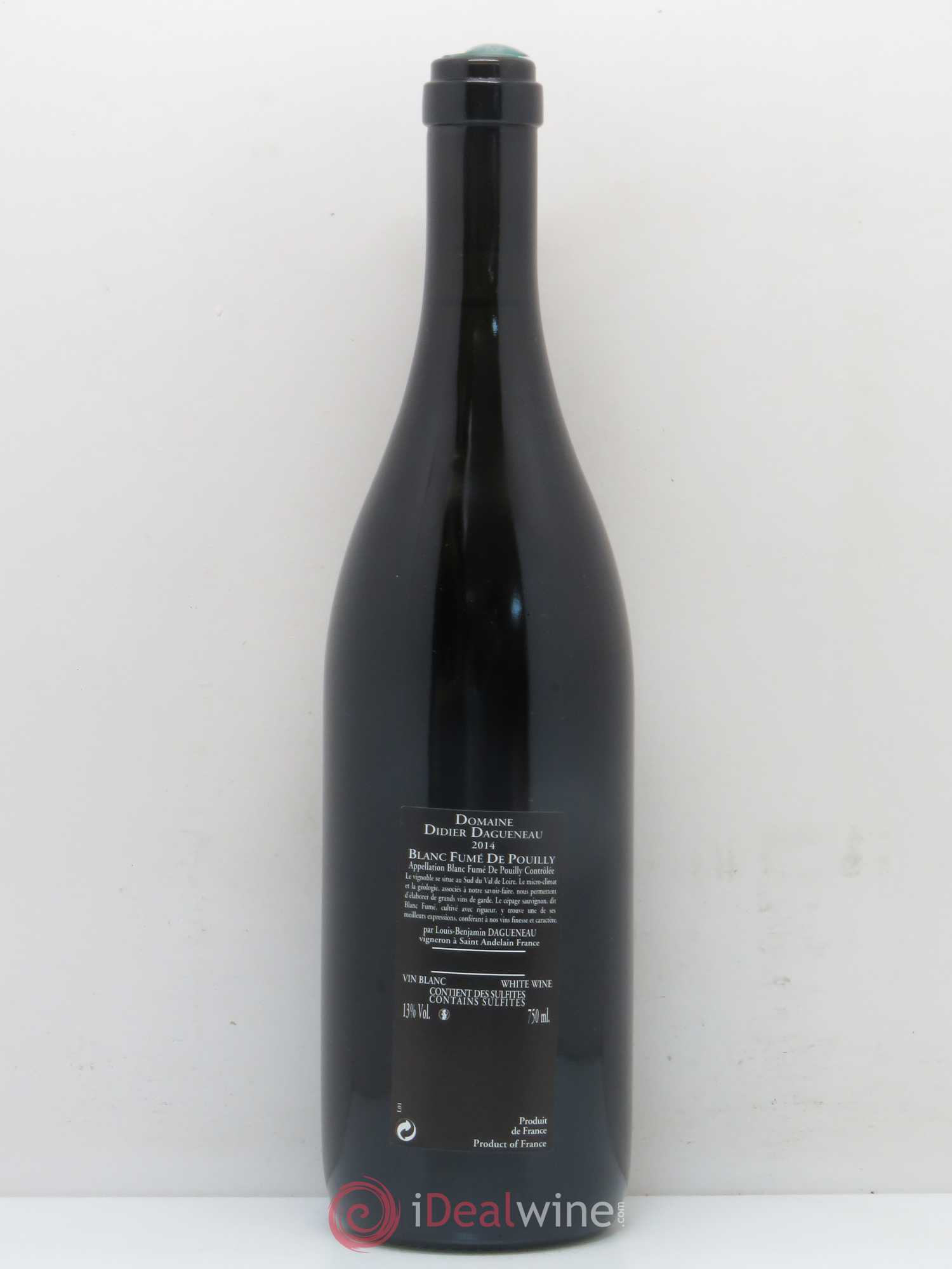 Vin de France (anciennement Pouilly-Fumé) Silex Dagueneau (Domaine Didier - Louis-Benjamin) 2014 - Lot de 1 bouteille - 1