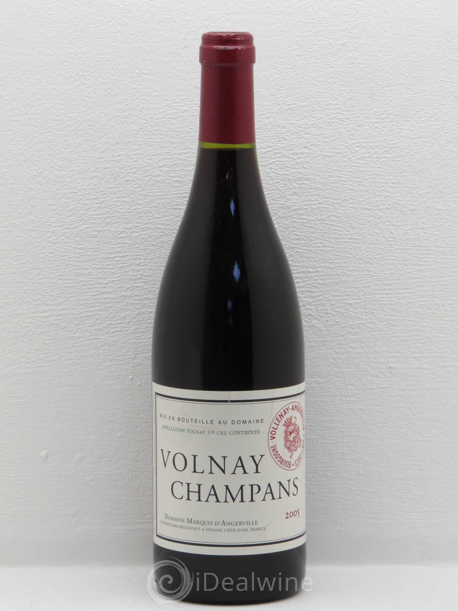 Volnay 1er Cru Champans Marquis d'Angerville (Domaine) 2005 - Lot de 1 bouteille - 0