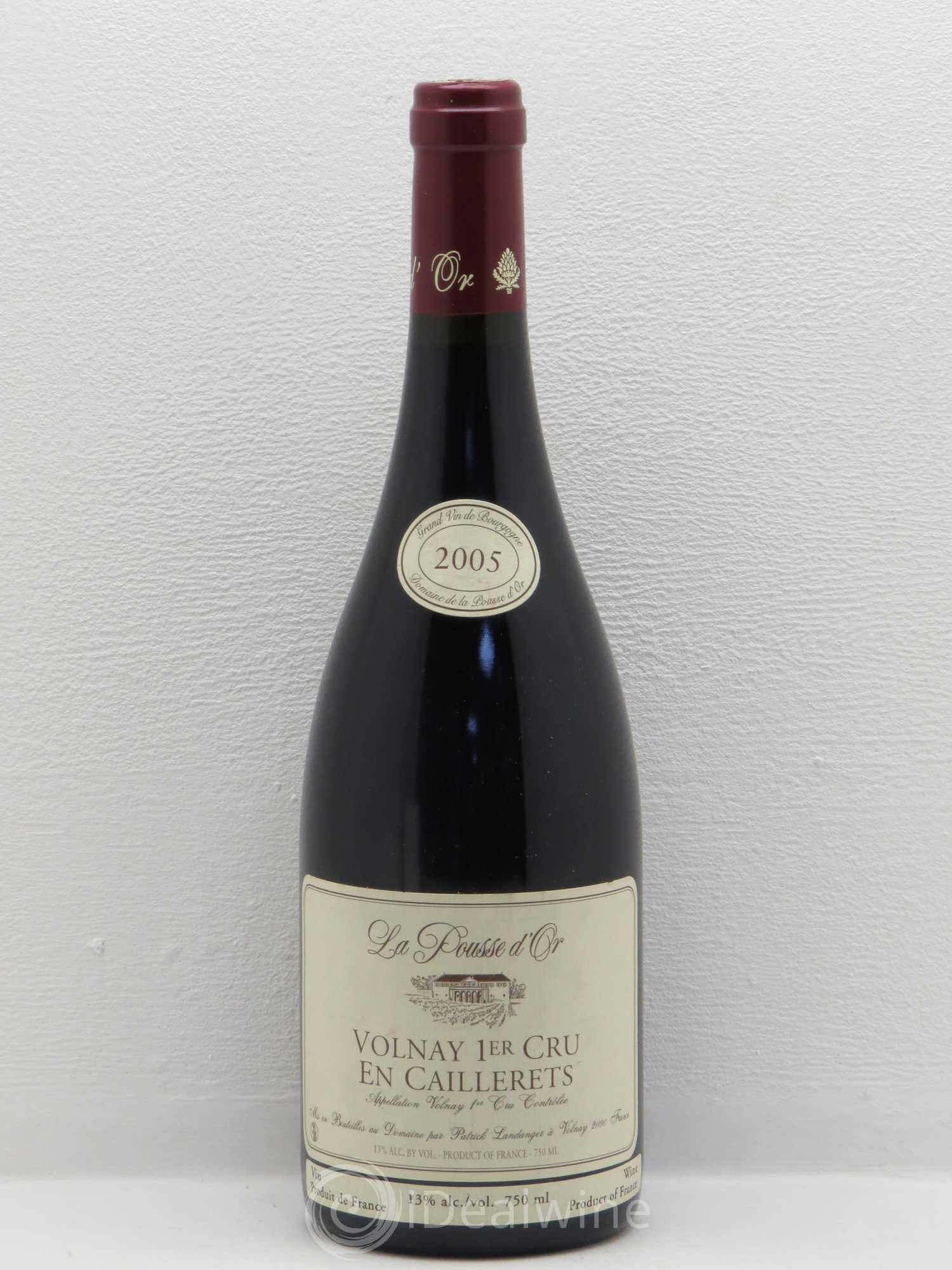 Volnay 1er Cru Les Caillerets La Pousse d'Or (Domaine de) 2005 - Lot de 1 bouteille - 0