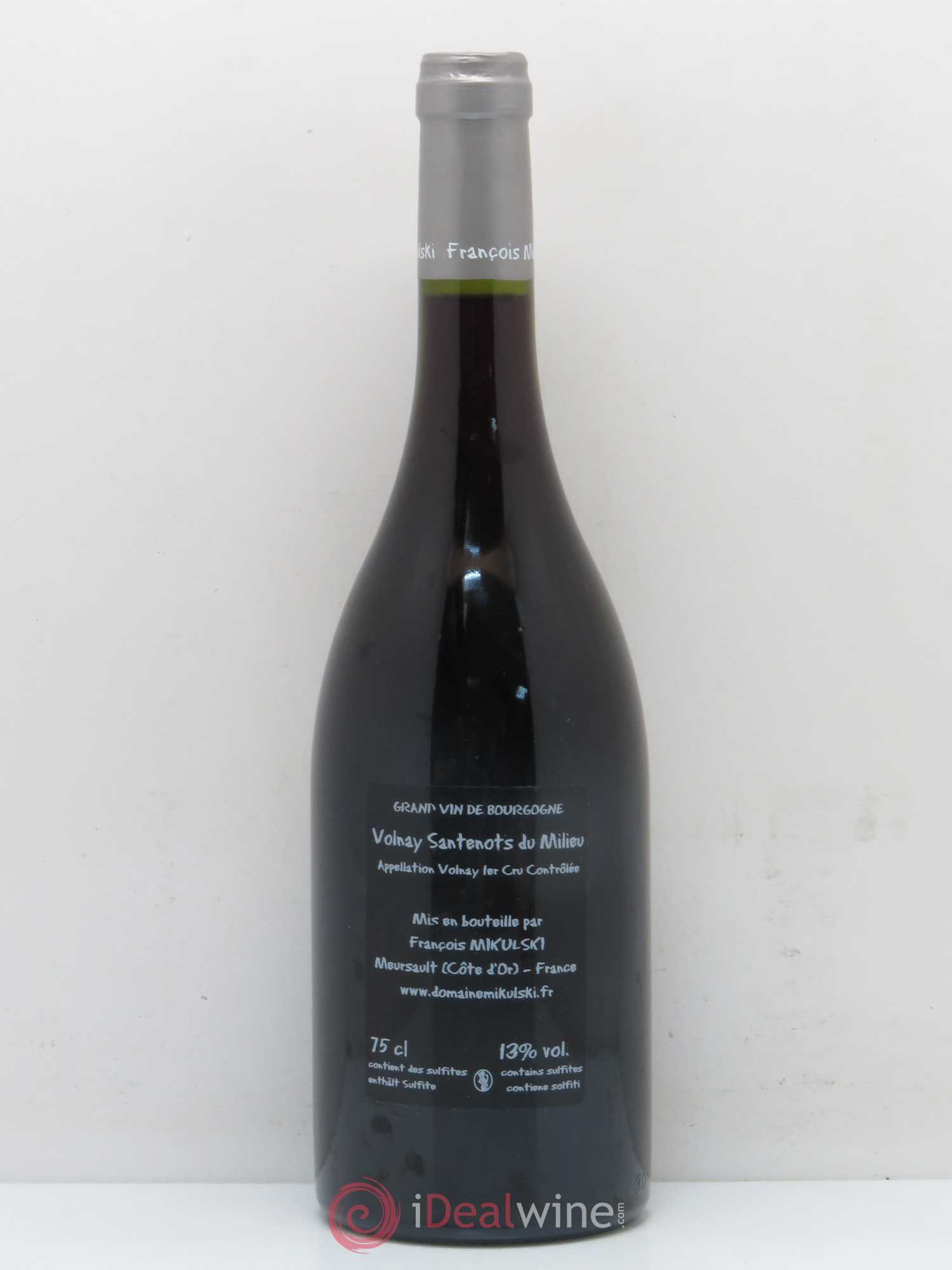 Volnay 1er Cru Santenots du Milieu François Mikulski 2015 - Lot de 1 bouteille - 1