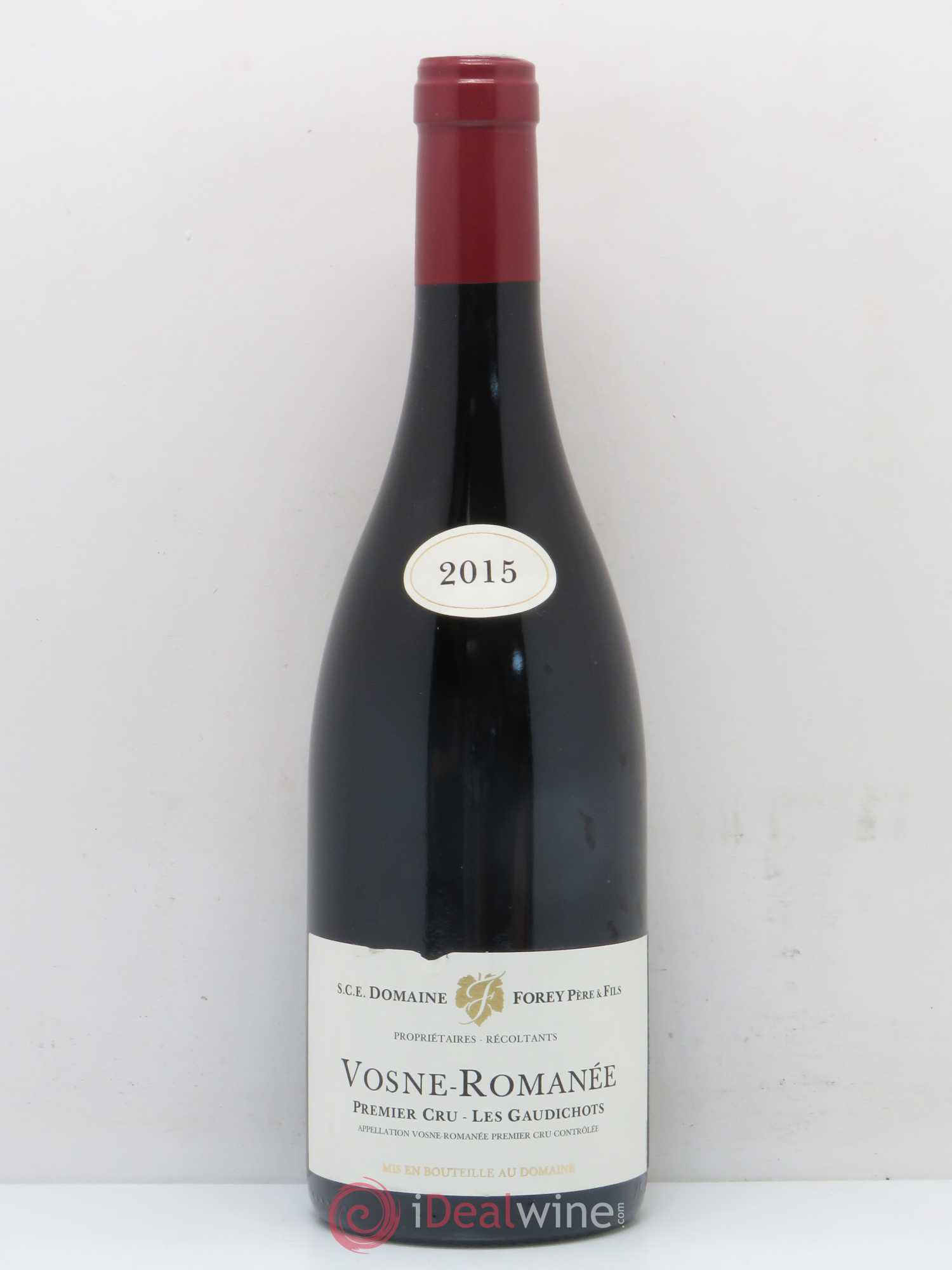 Vosne-Romanée 1er Cru Les Gaudichots Forey Père et Fils (Domaine) 2015 - Lot de 1 bouteille - 0
