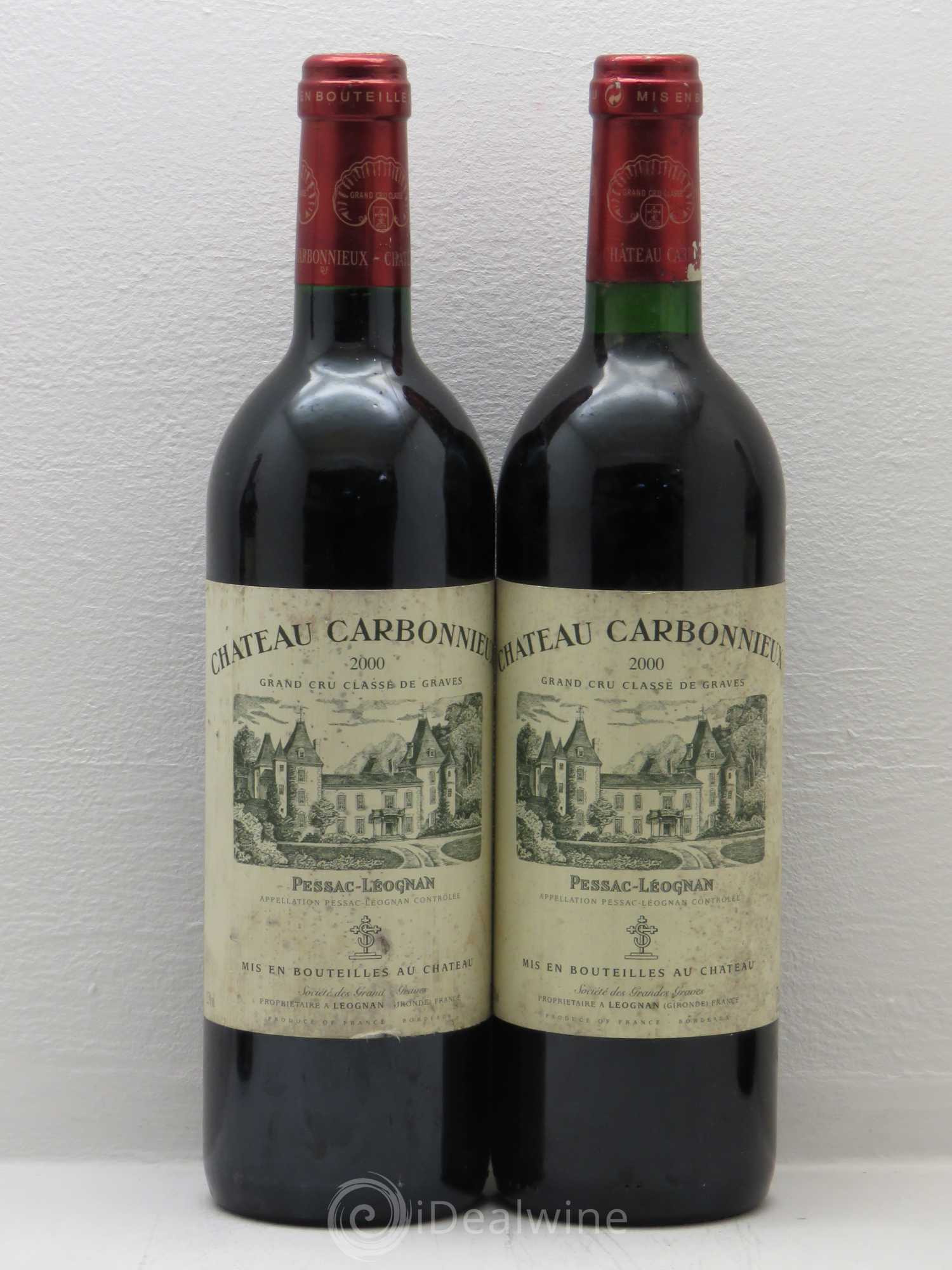 Château Carbonnieux Cru Classé de Graves 2000 - Lot de 4 bouteilles - 1