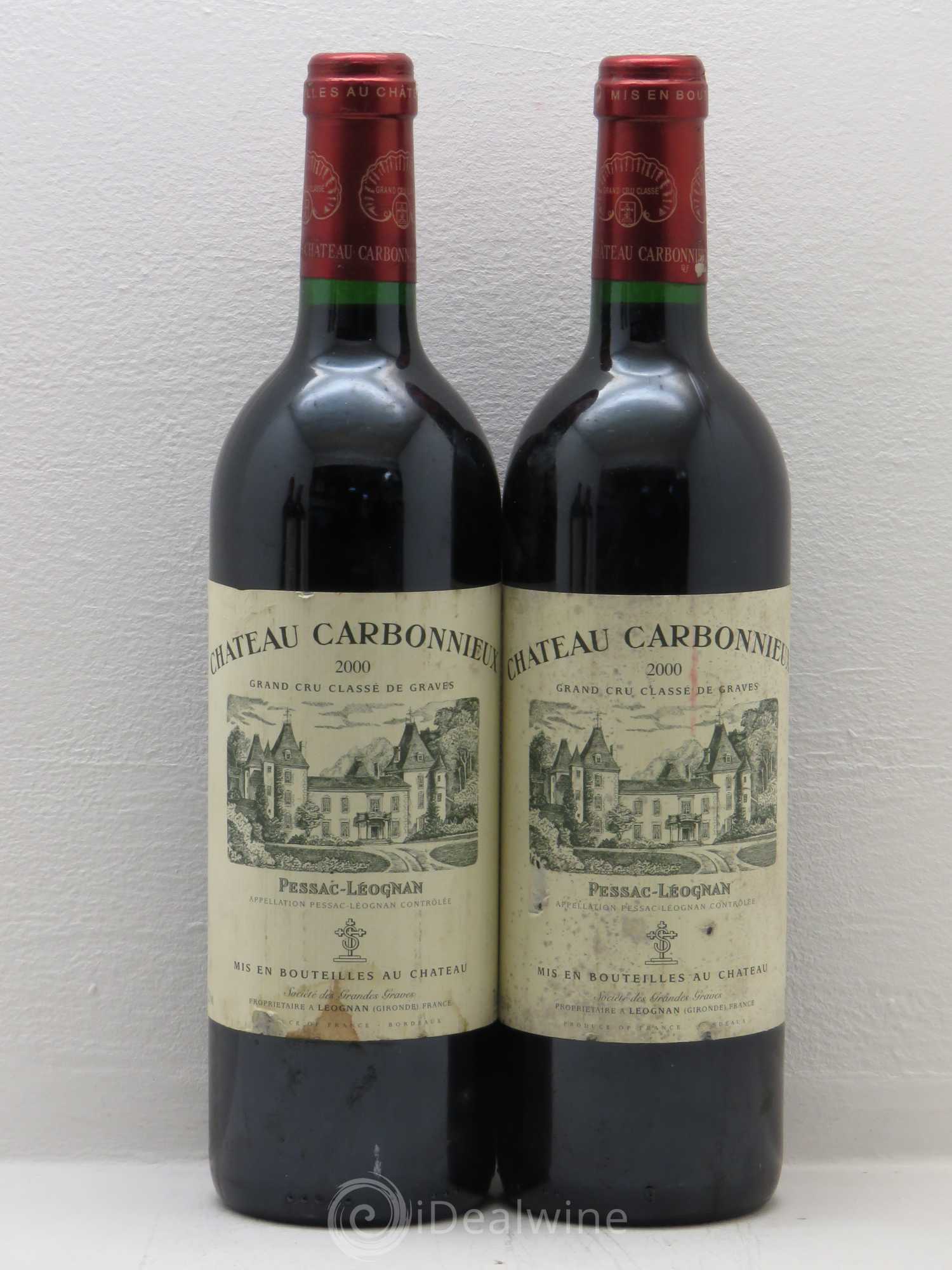 Château Carbonnieux Cru Classé de Graves 2000 - Lot de 4 bouteilles - 2
