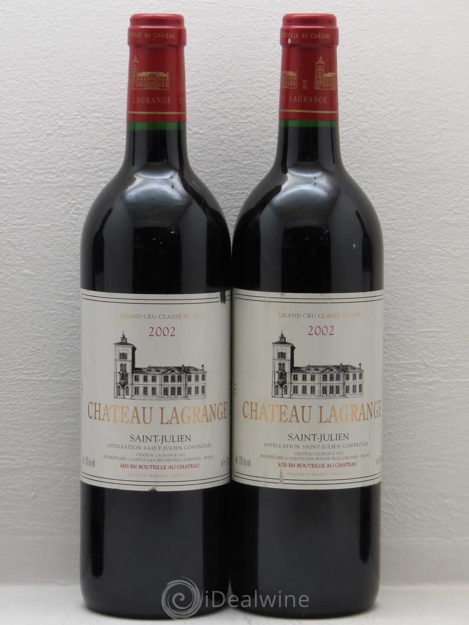 Château Lagrange 3ème Grand Cru Classé 2002 - Lot de 4 bouteilles - 1
