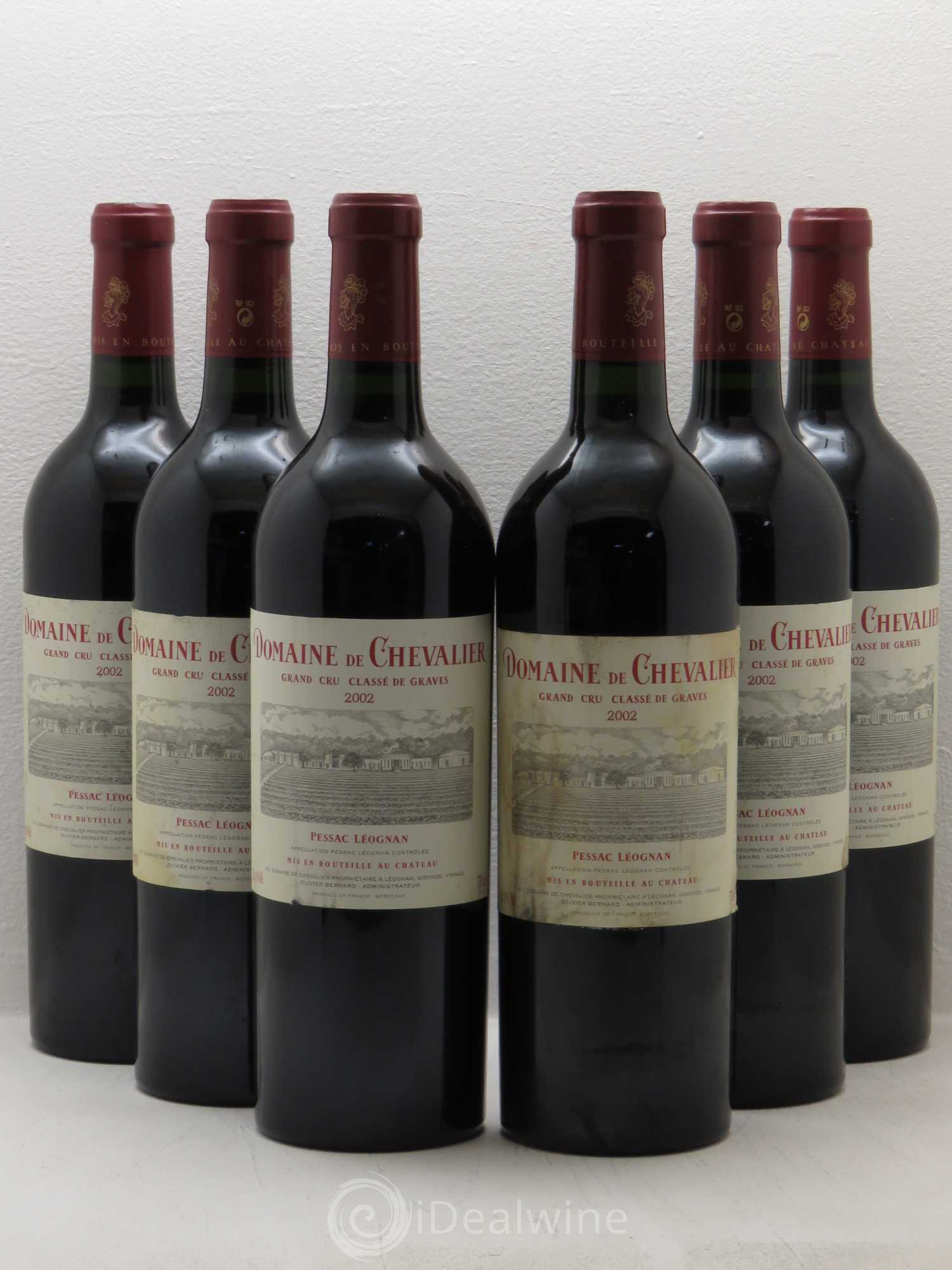 Domaine de Chevalier Cru Classé de Graves 2002 - Lot de 6 bouteilles - 0
