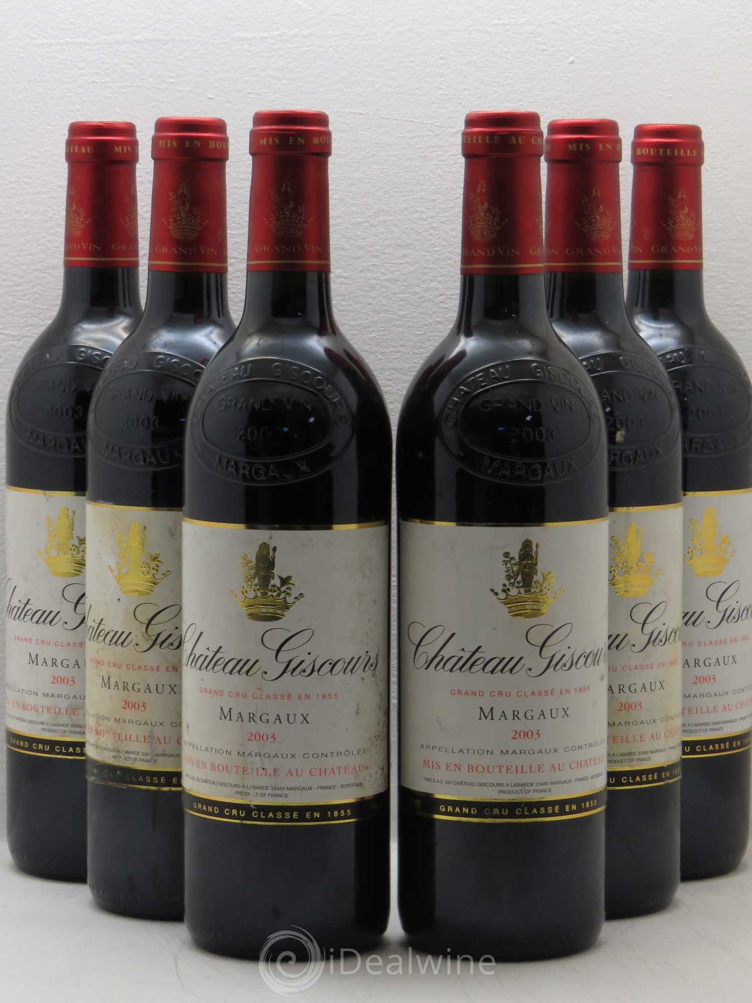 Château Giscours 3ème Grand Cru Classé 2003 - Lot de 6 bouteilles - 0