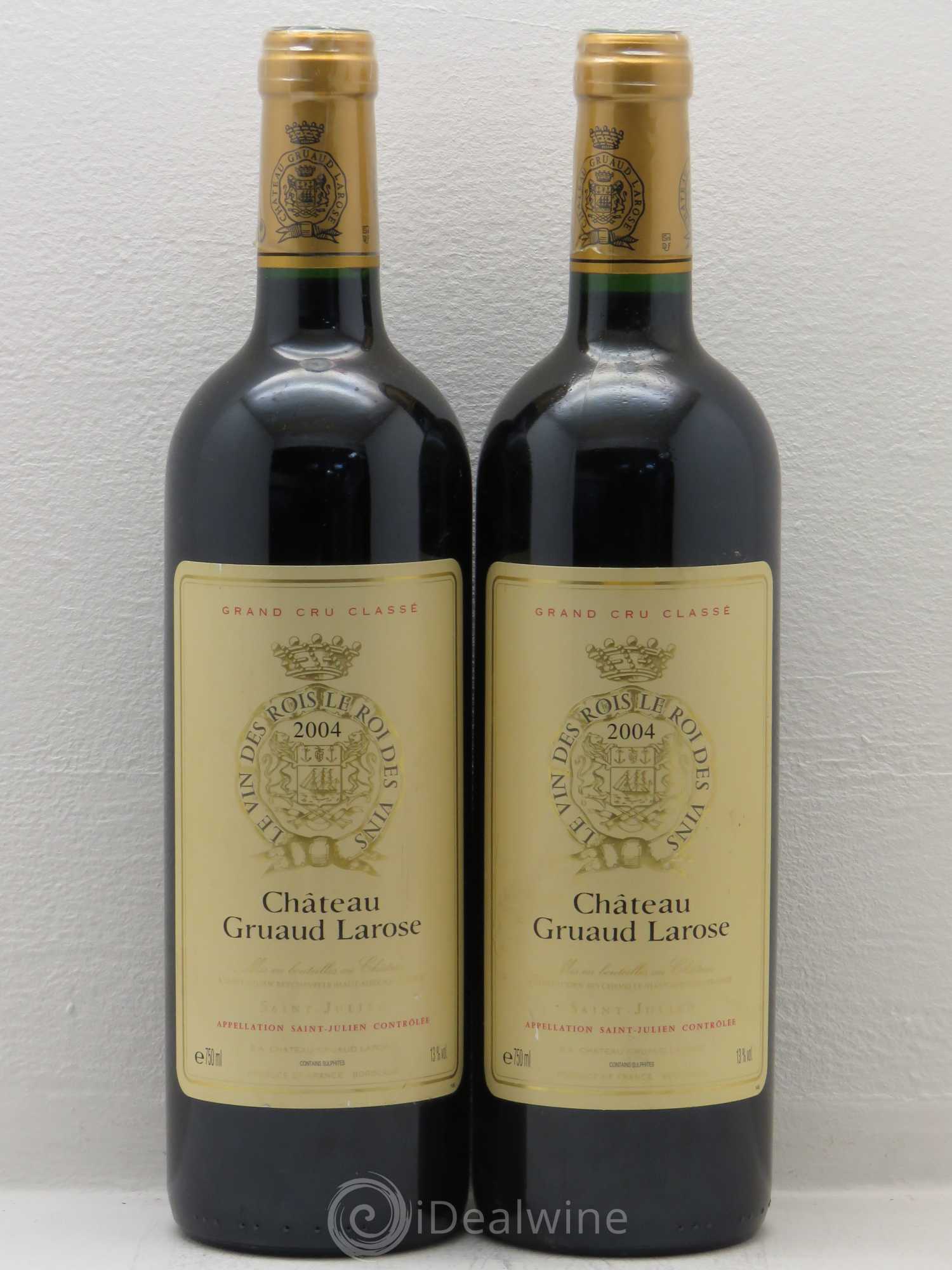 Château Gruaud Larose 2ème Grand Cru Classé 2004 - Lot de 2 bouteilles - 0