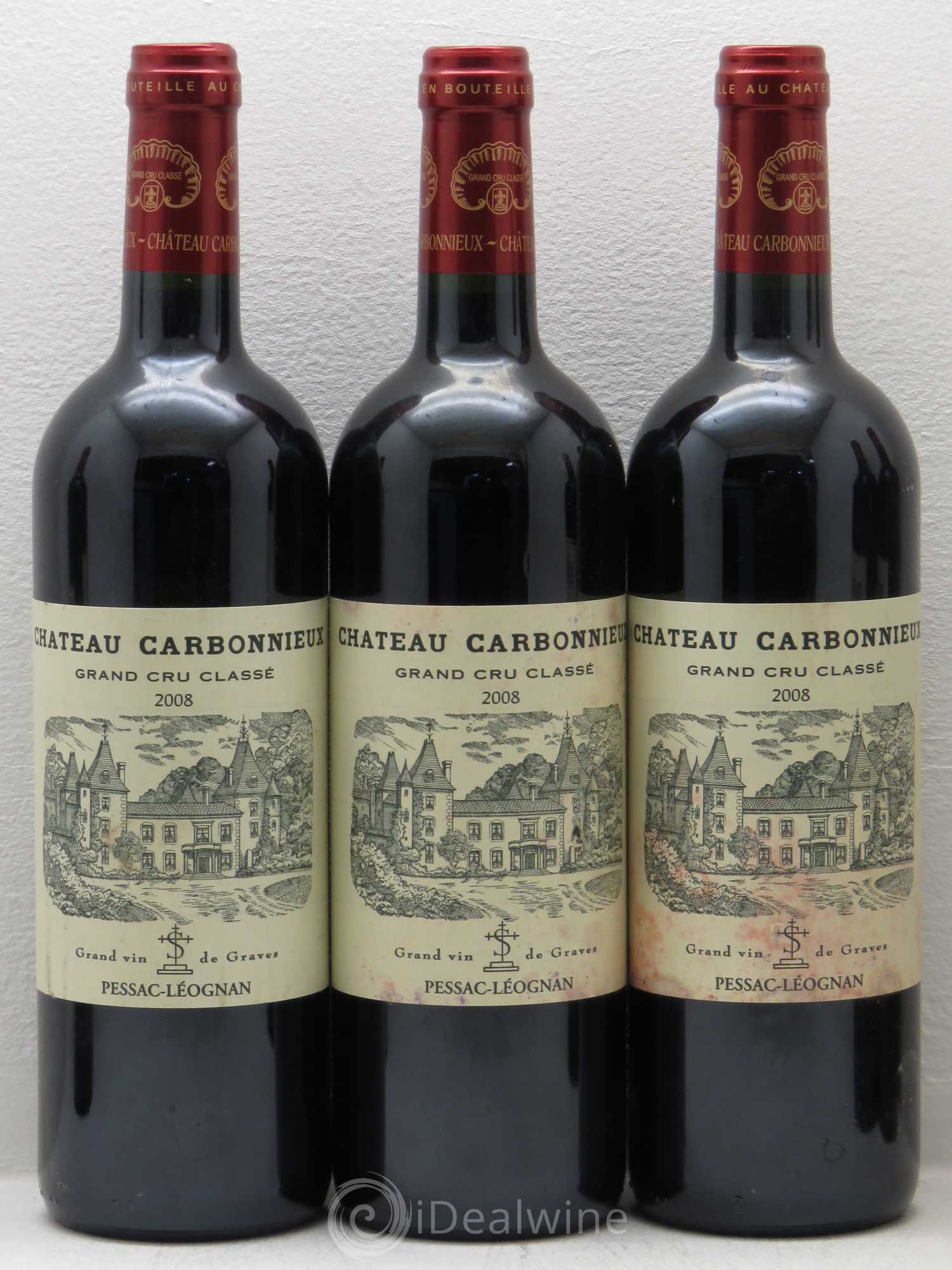 Château Carbonnieux Cru Classé de Graves 2008 - Lot de 6 bouteilles - 1