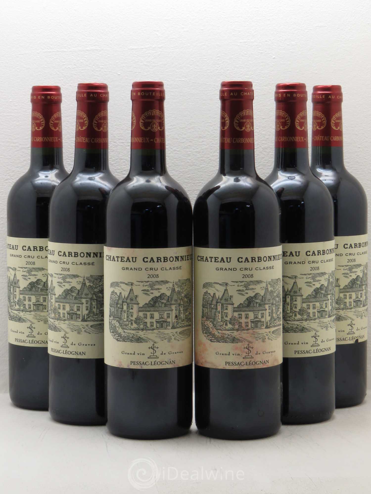 Château Carbonnieux Cru Classé de Graves 2008 - Lot de 6 bouteilles - 0
