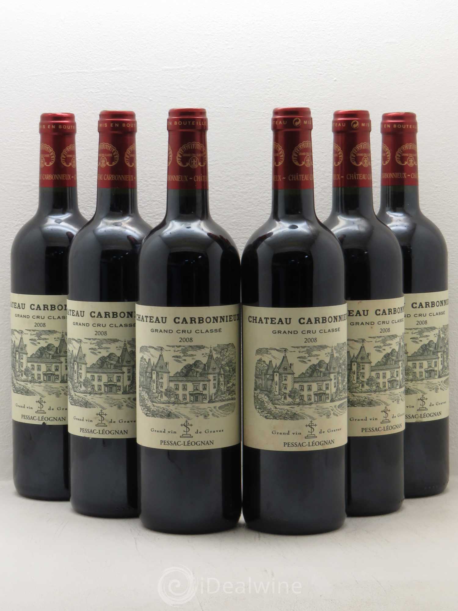 Château Carbonnieux Cru Classé de Graves 2008 - Lot de 6 bouteilles - 0