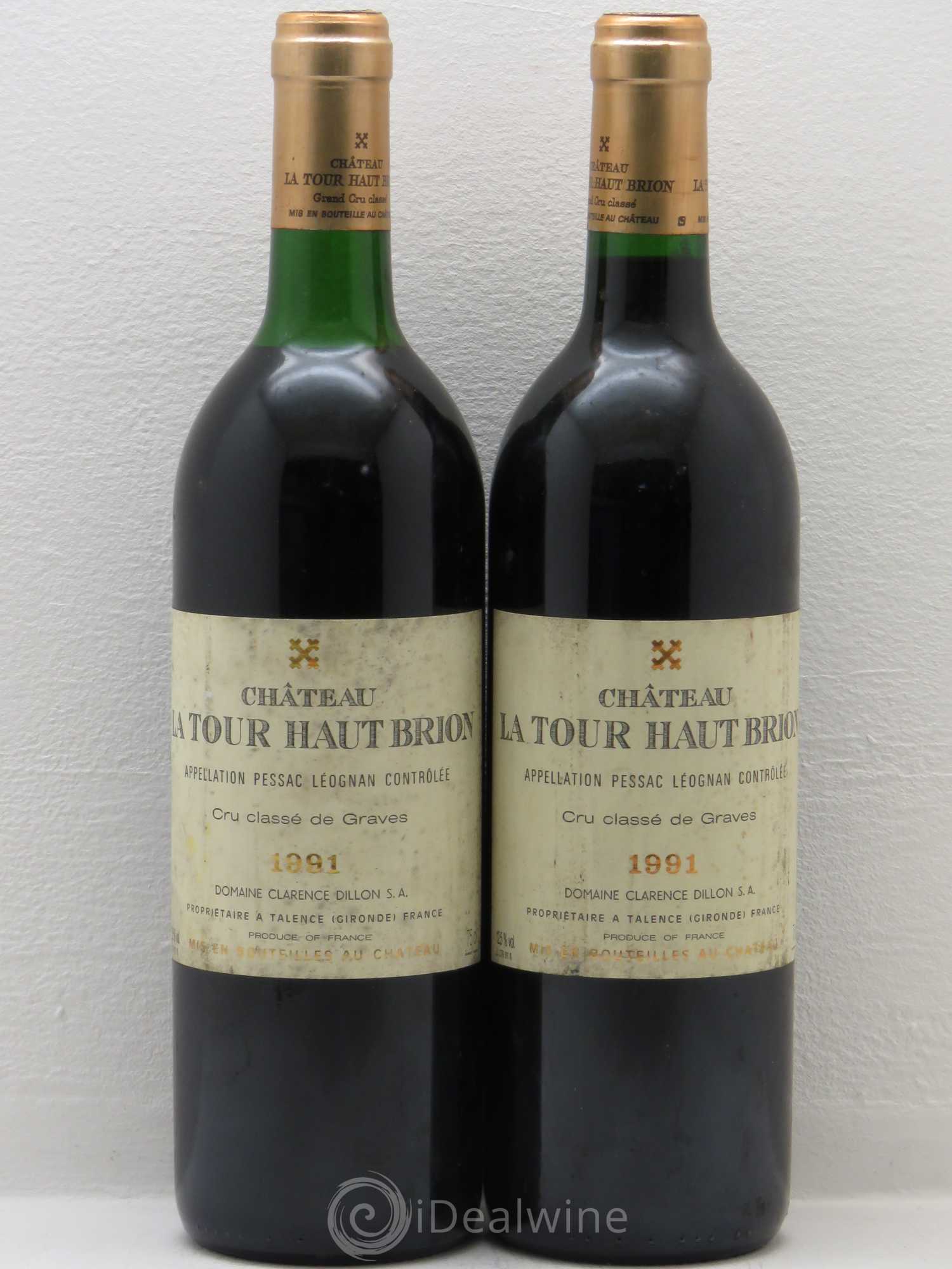 Château la Tour Haut-Brion Cru Classé de Graves 1991 - Lot de 4 bouteilles - 2