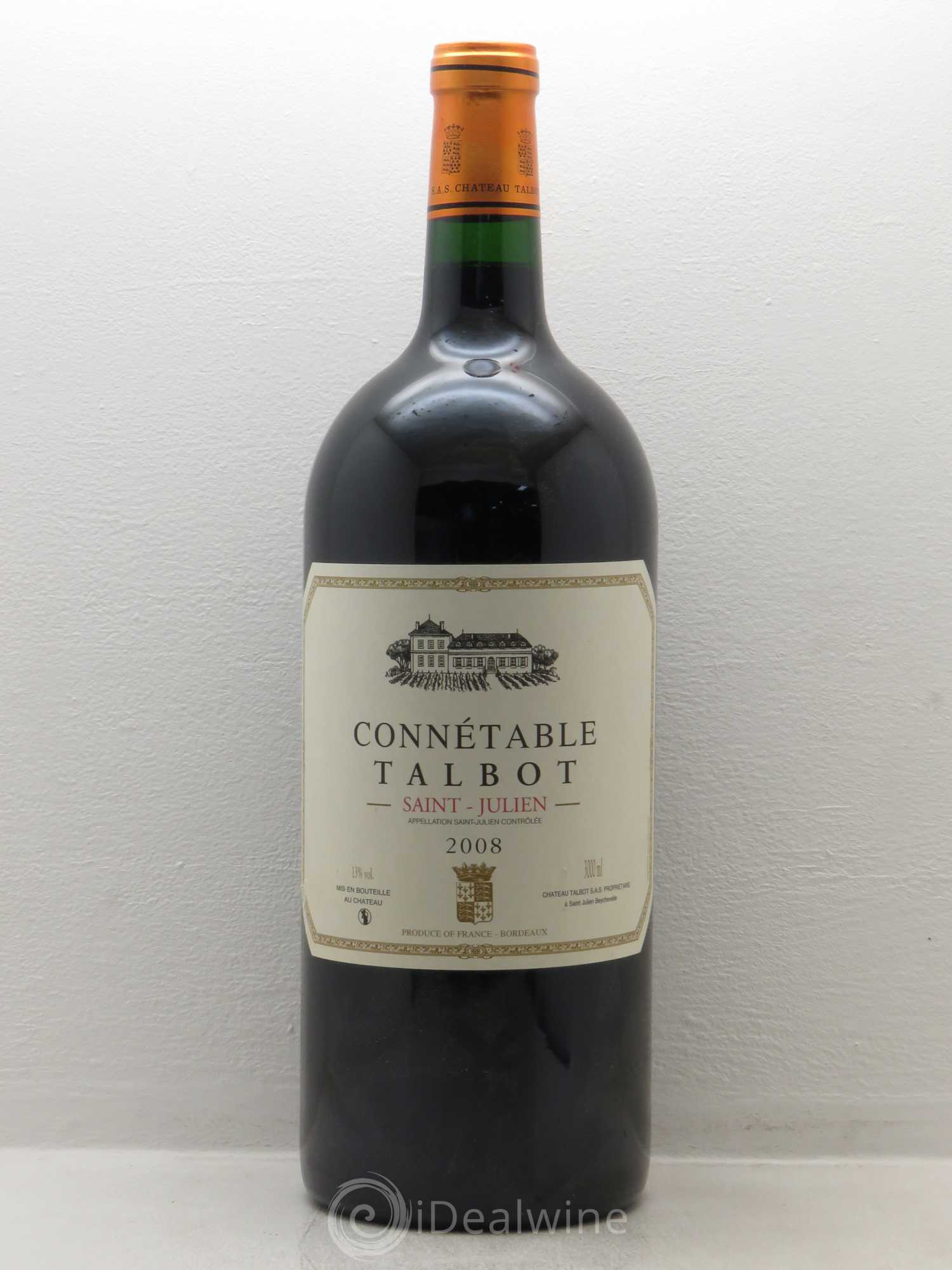 Connétable de Talbot Second Vin 2008 - Posten von 1 Doppel-Magnum - 0