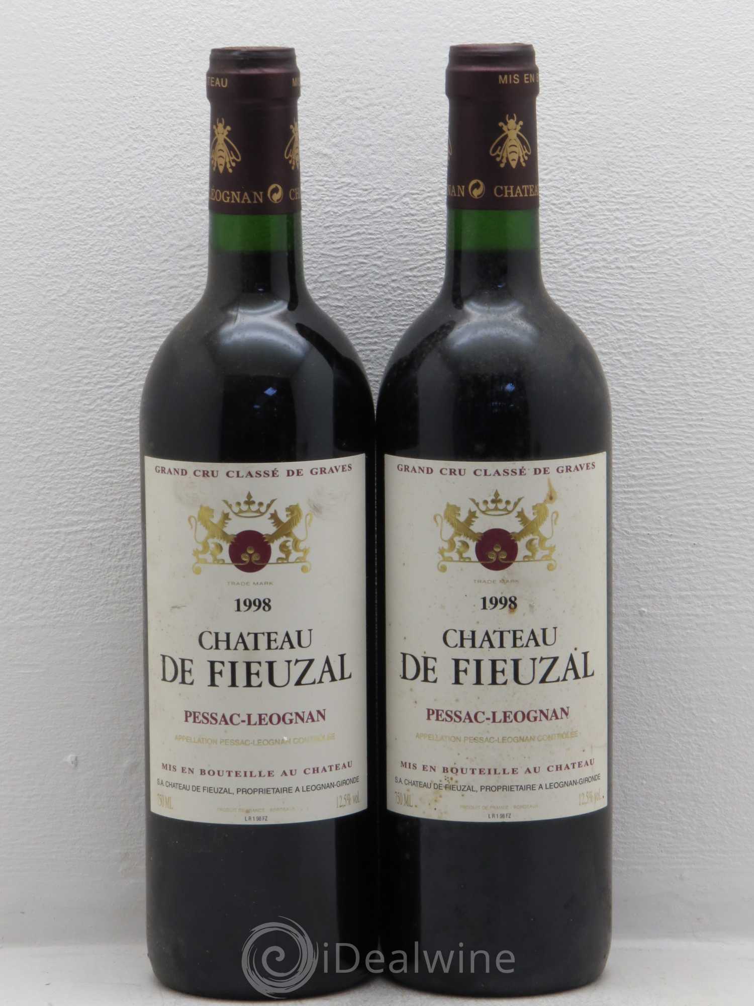 Château de Fieuzal Cru Classé de Graves 1998 - Lot de 8 bouteilles - 3