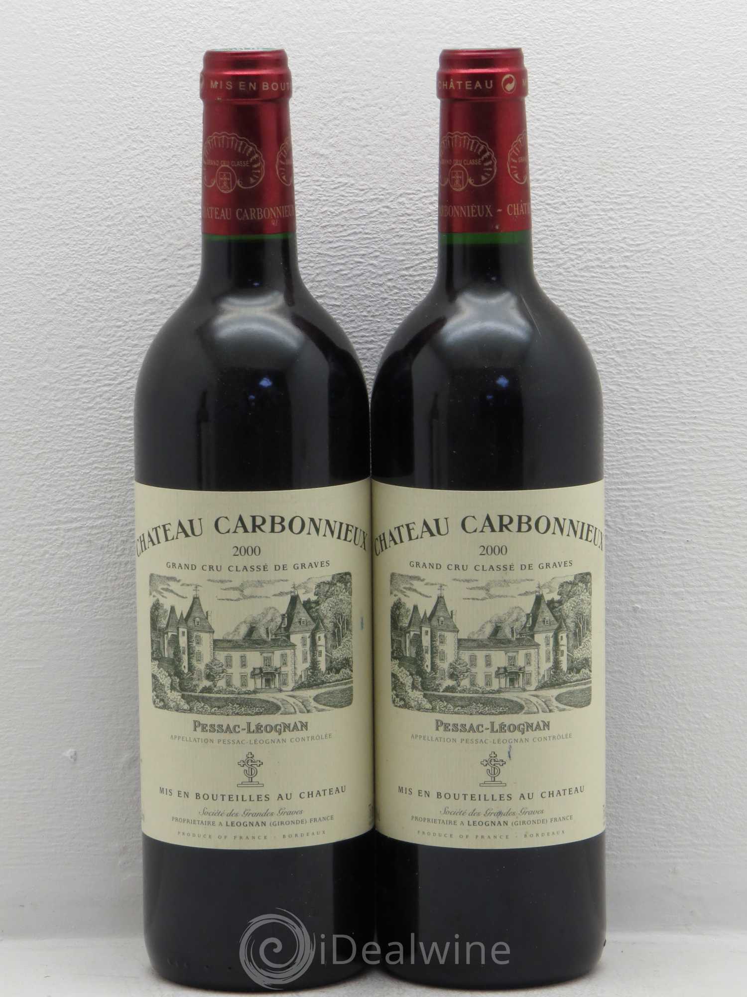 Château Carbonnieux Cru Classé de Graves 2000 - Lot de 5 bouteilles - 2