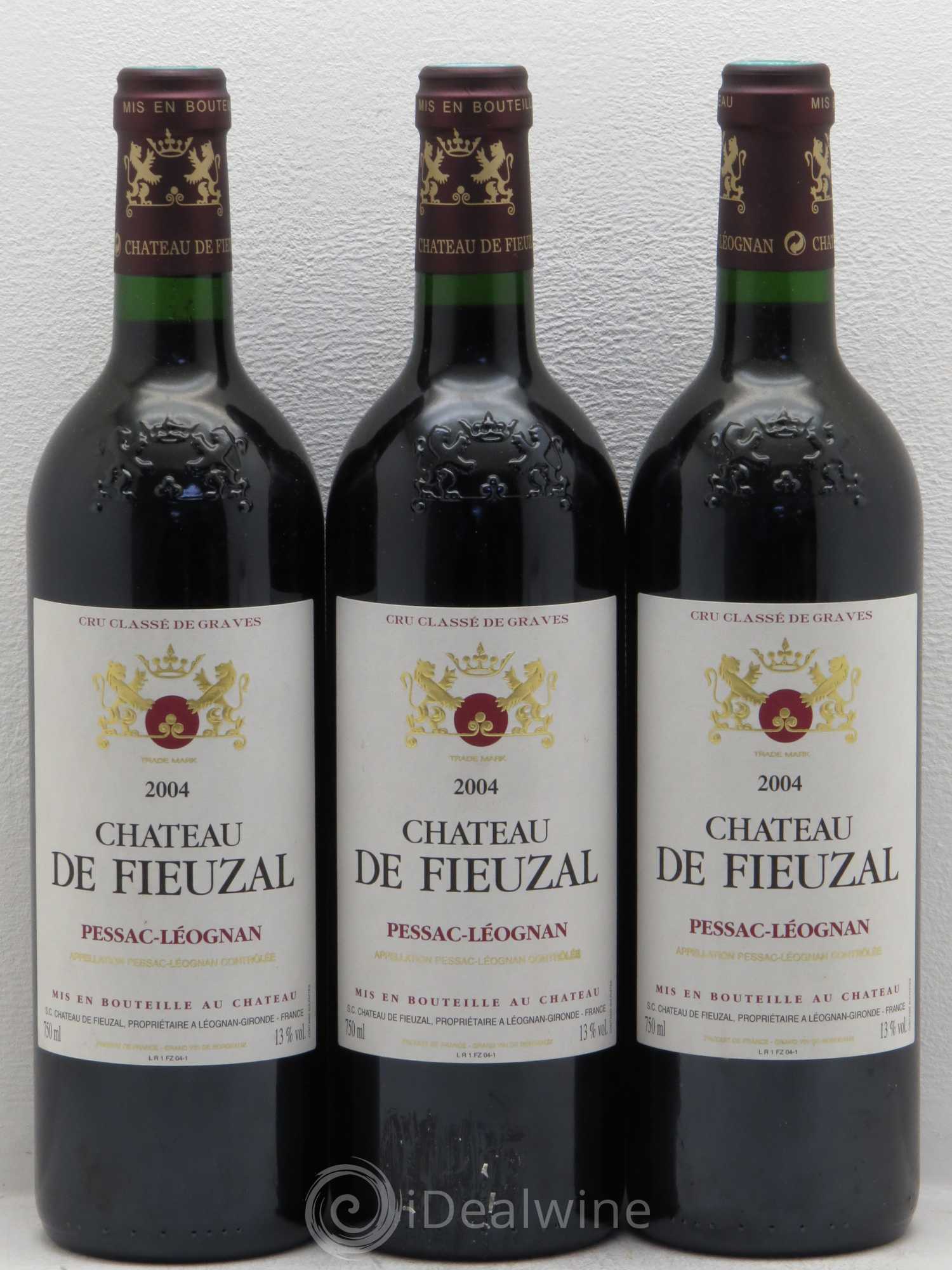 Château de Fieuzal Cru Classé de Graves 2004 - Lot de 5 bouteilles - 1