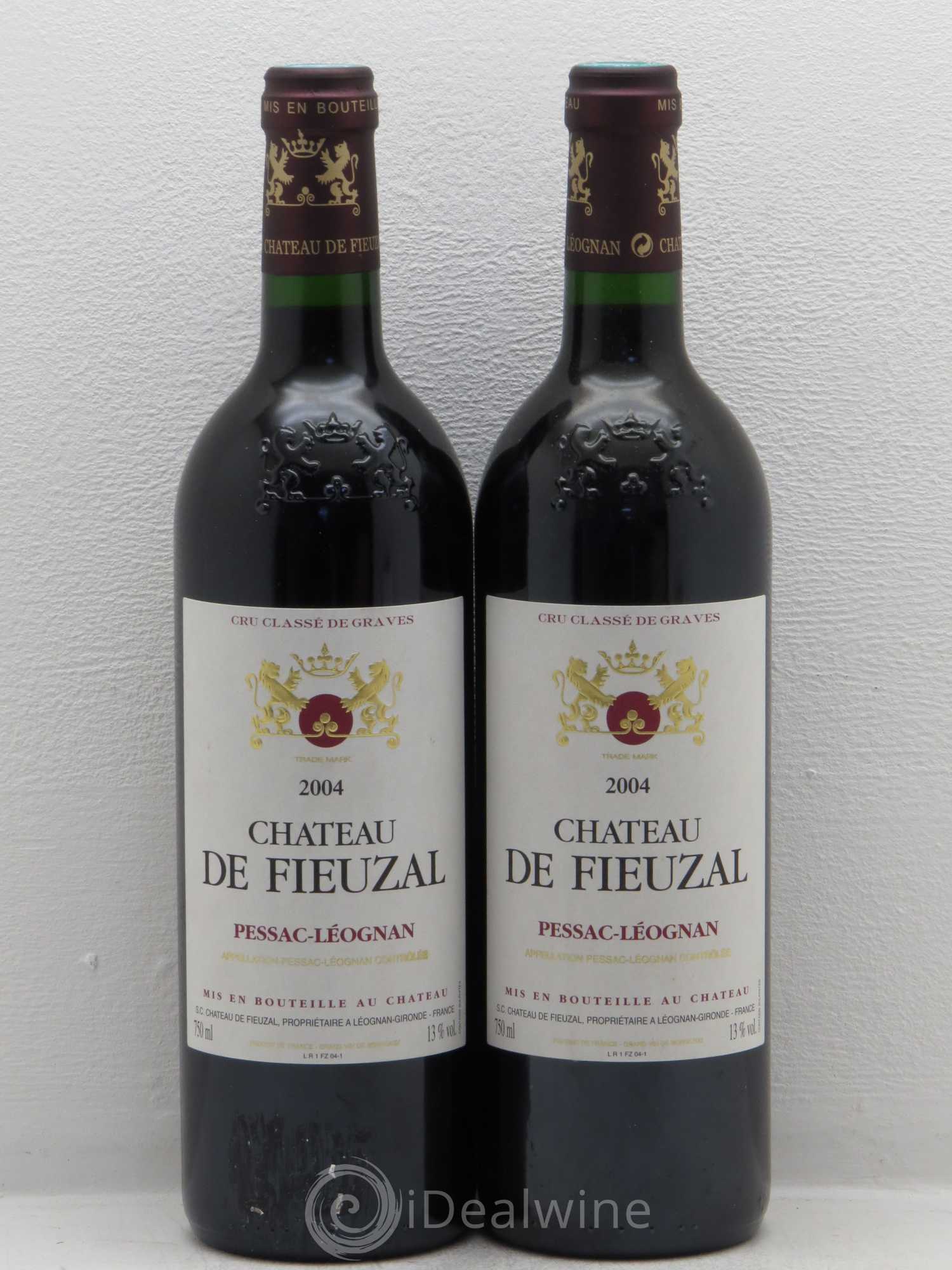 Château de Fieuzal Cru Classé de Graves 2004 - Lot de 5 bouteilles - 2