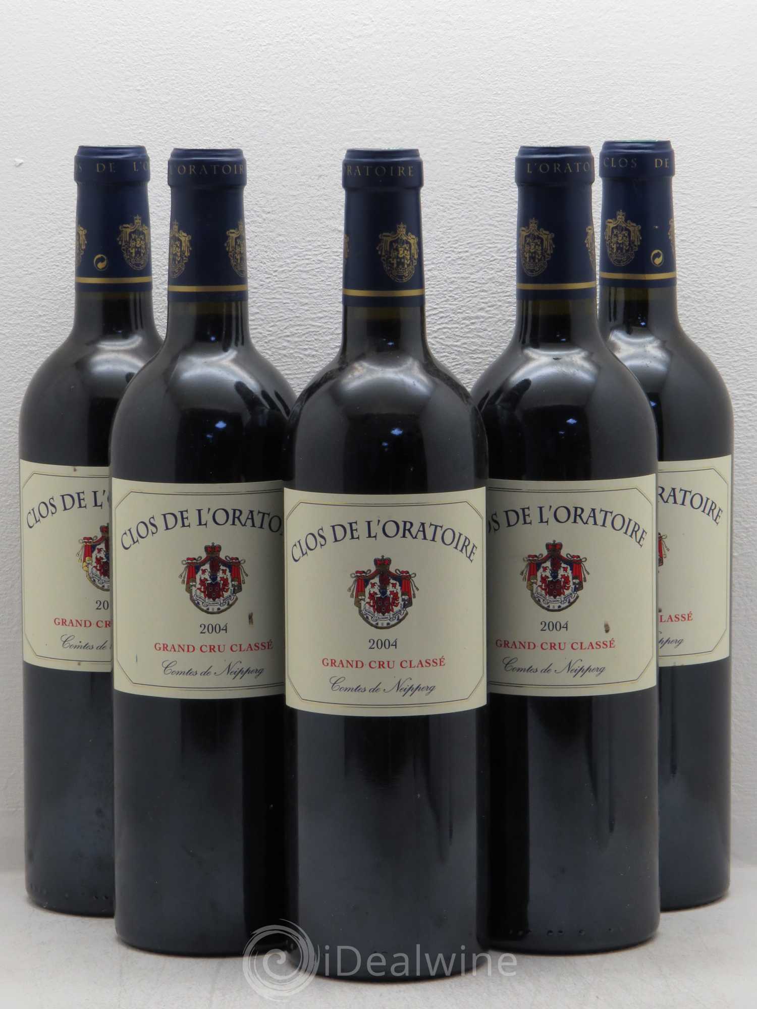 Clos de l'Oratoire Grand Cru Classé 2004 - Lot de 5 bouteilles - 0