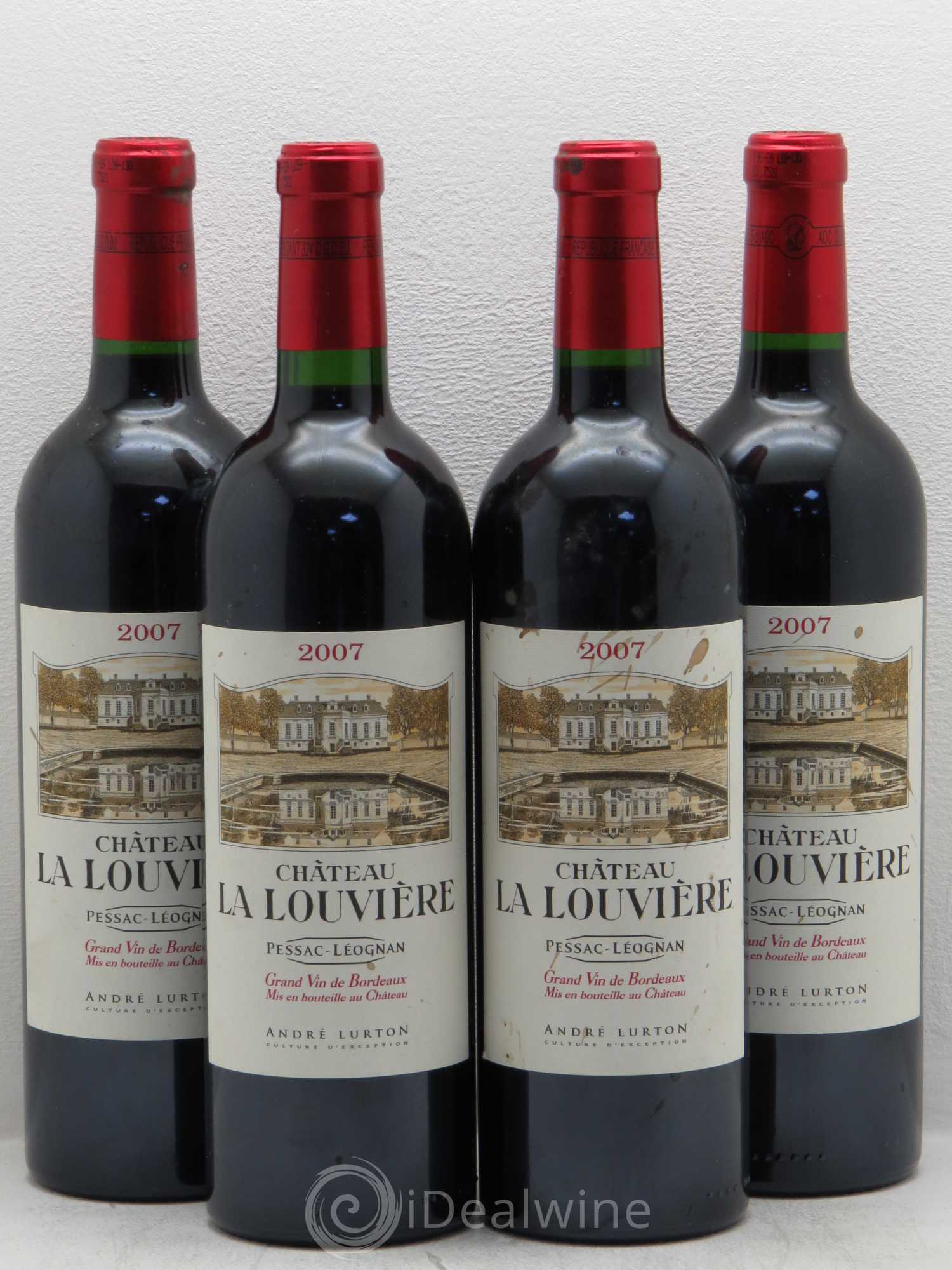 Château la Louvière 2007 - Lot de 4 bouteilles - 0