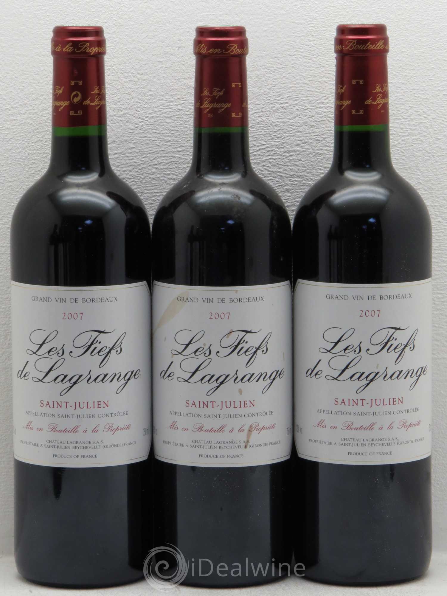 Les Fiefs de Lagrange Second Vin 2007 - Lot de 6 bouteilles - 1