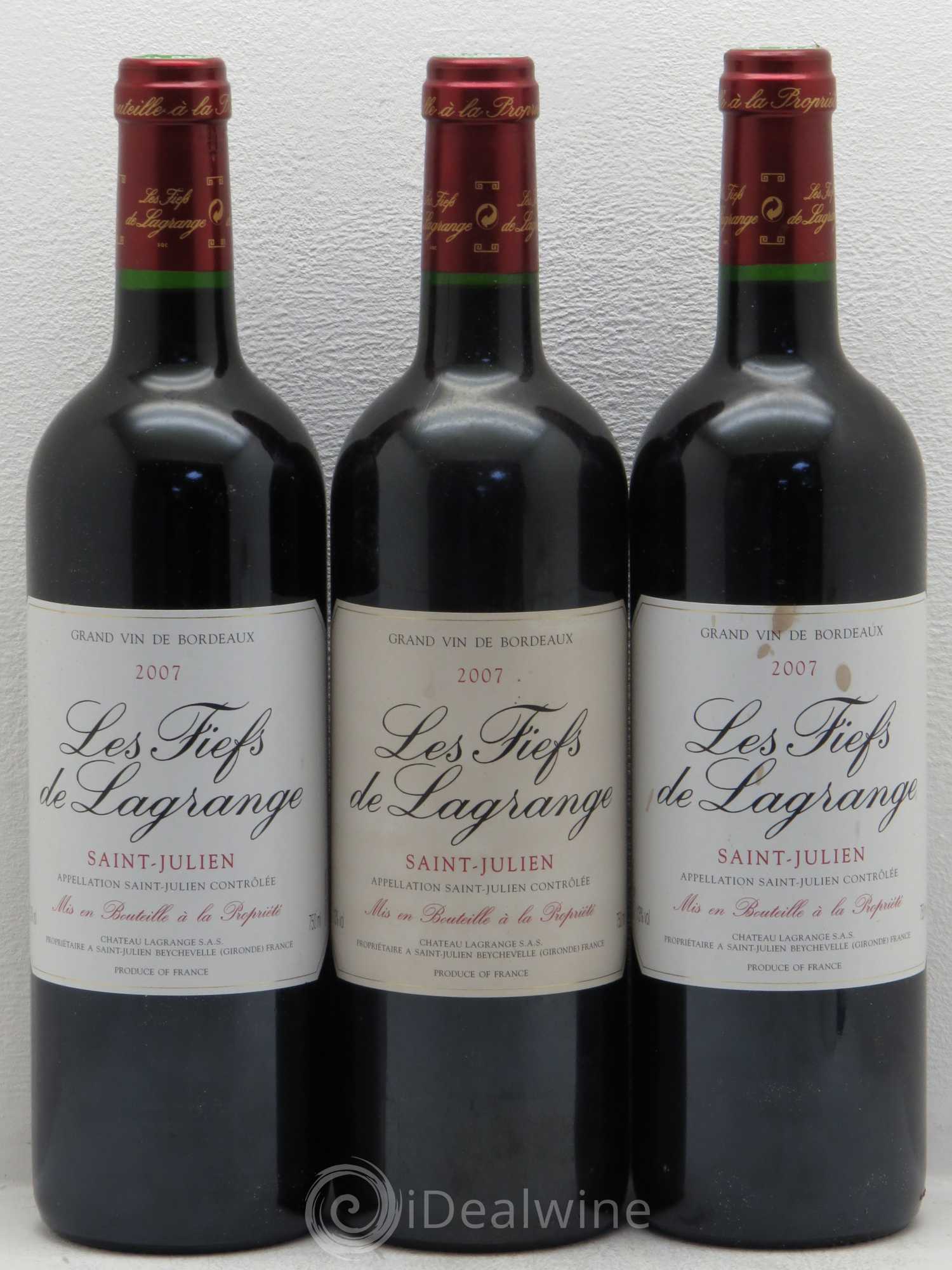 Les Fiefs de Lagrange Second Vin 2007 - Lot de 6 bouteilles - 2