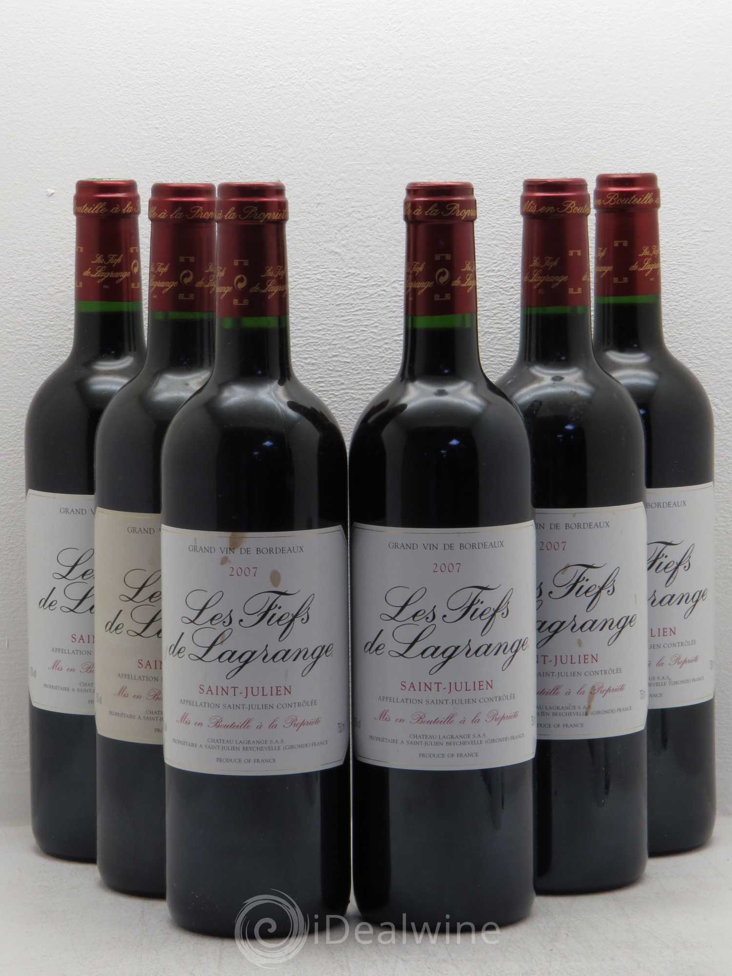 Les Fiefs de Lagrange Second Vin 2007 - Lot de 6 bouteilles - 0