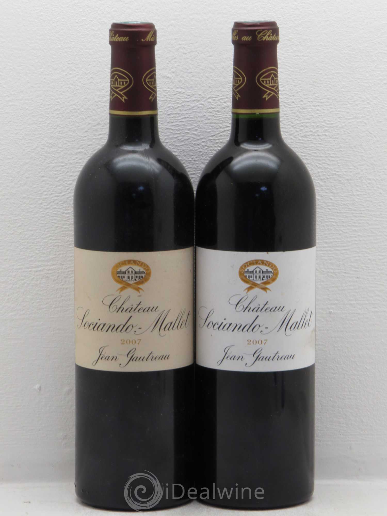 Château Sociando Mallet 2007 - Lot de 5 bouteilles - 2