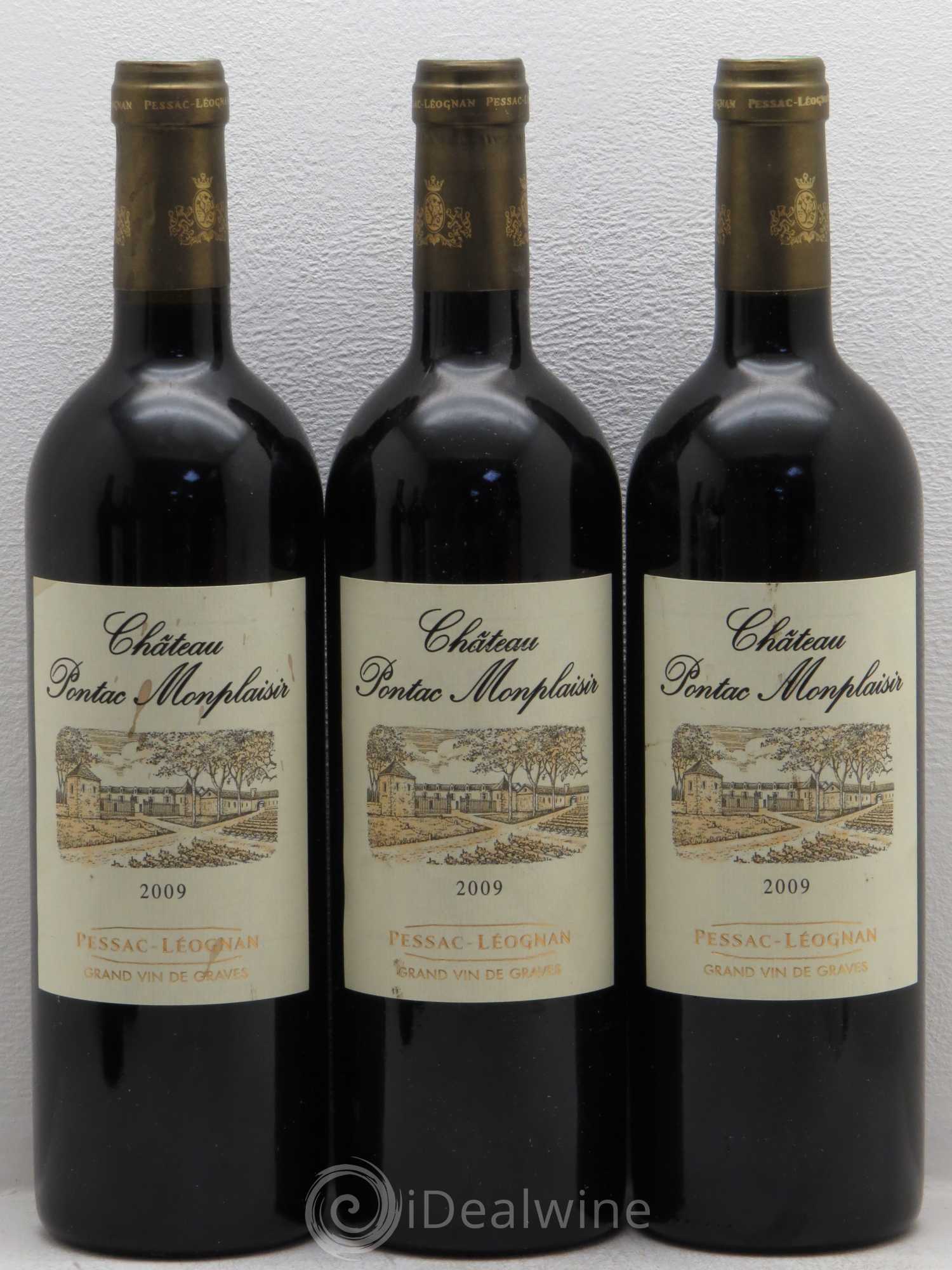 Pessac-Léognan Pontac Monplaisir 2009 - Lot de 6 bouteilles - 1