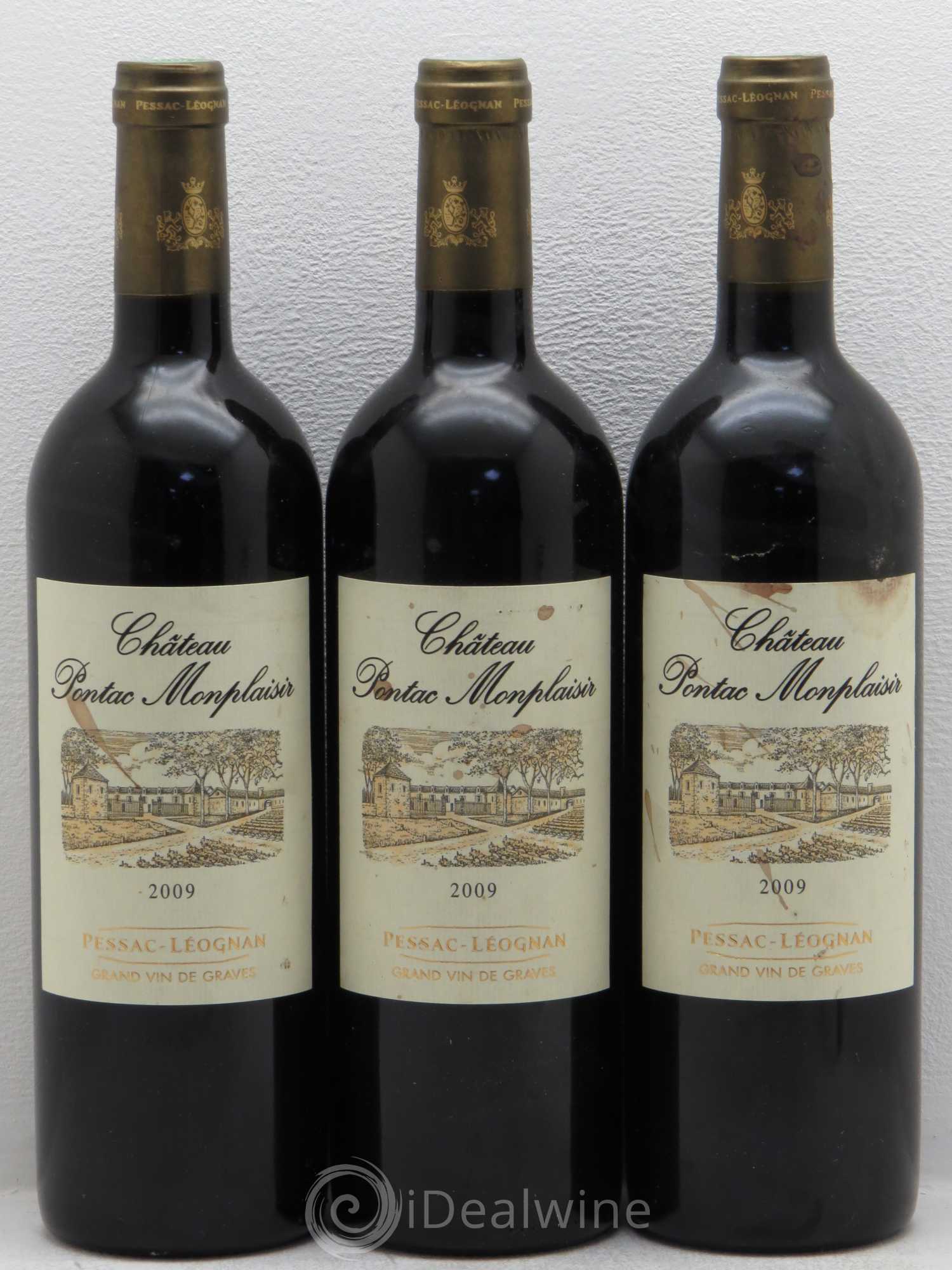 Pessac-Léognan Pontac Monplaisir 2009 - Lot de 6 bouteilles - 2