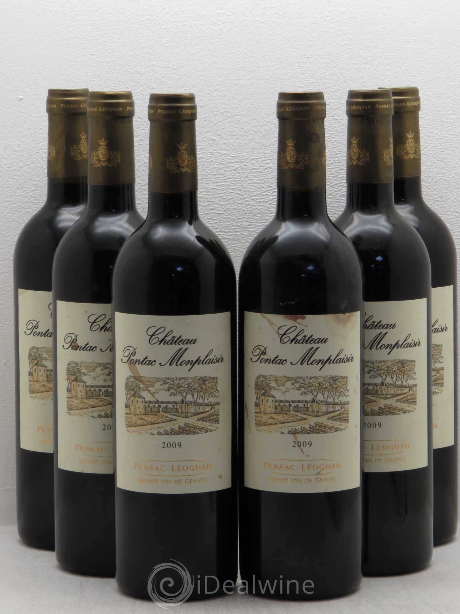 Pessac-Léognan Pontac Monplaisir 2009 - Lot de 6 bouteilles - 0