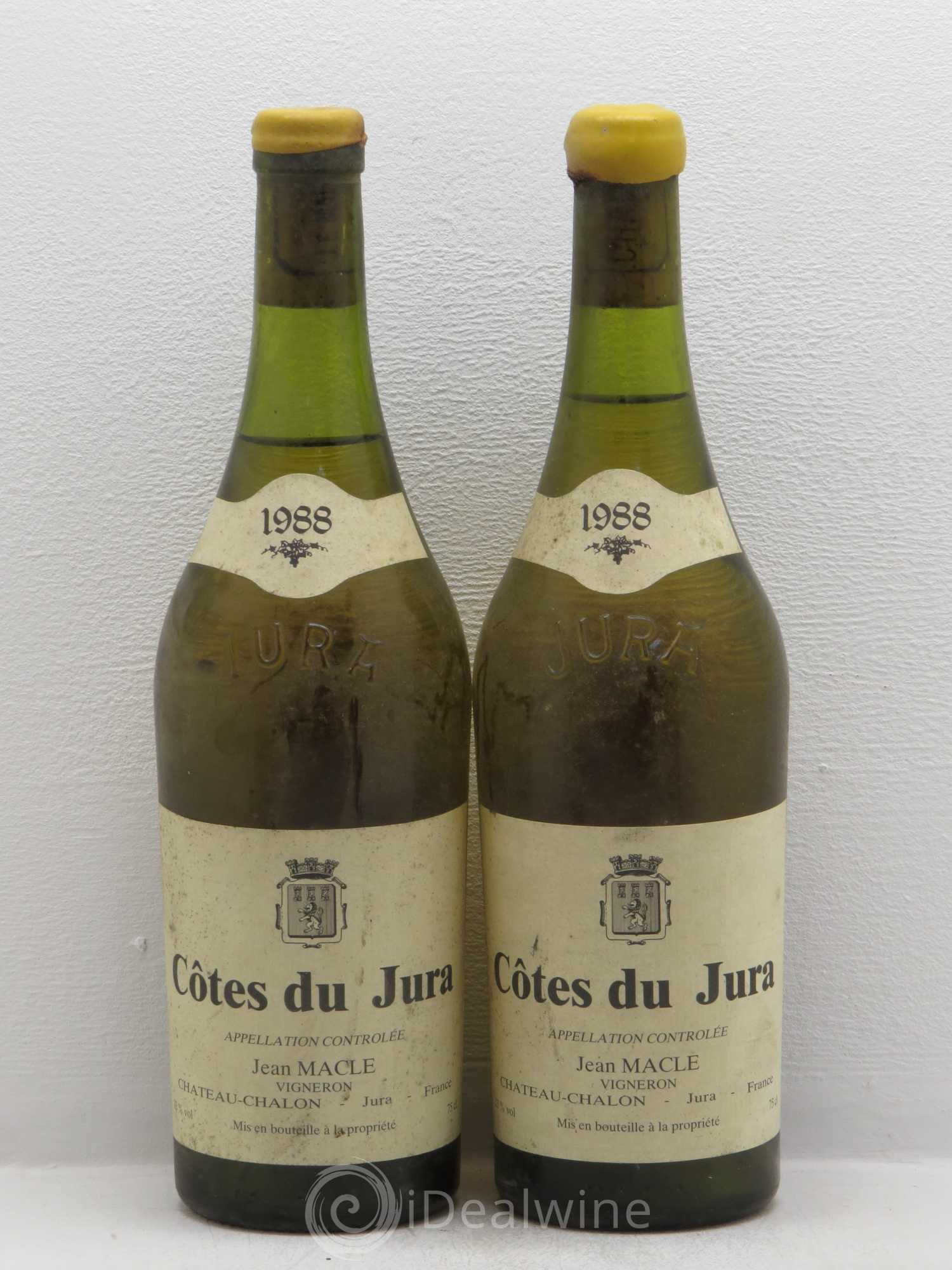 Côtes du Jura Jean Macle 1988 - Lot de 2 bouteilles - 0