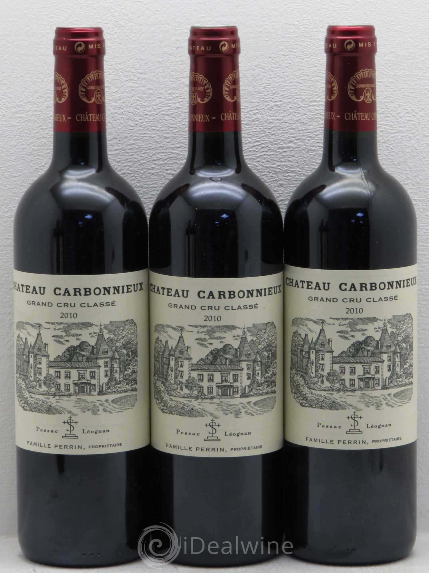 Château Carbonnieux Cru Classé de Graves 2010 - Lot de 5 bouteilles - 1