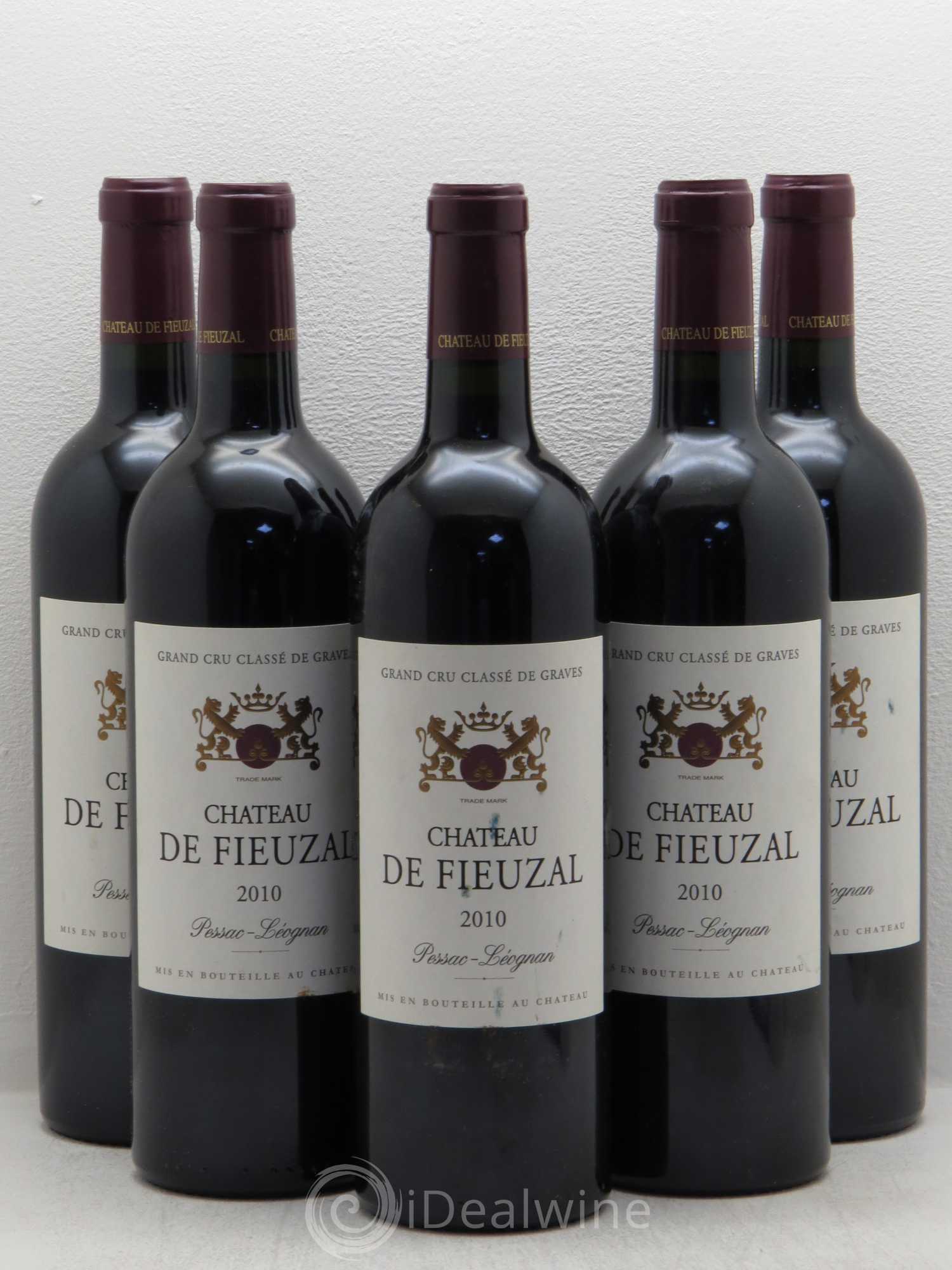 Château de Fieuzal Cru Classé de Graves 2010 - Lot de 5 bouteilles - 0